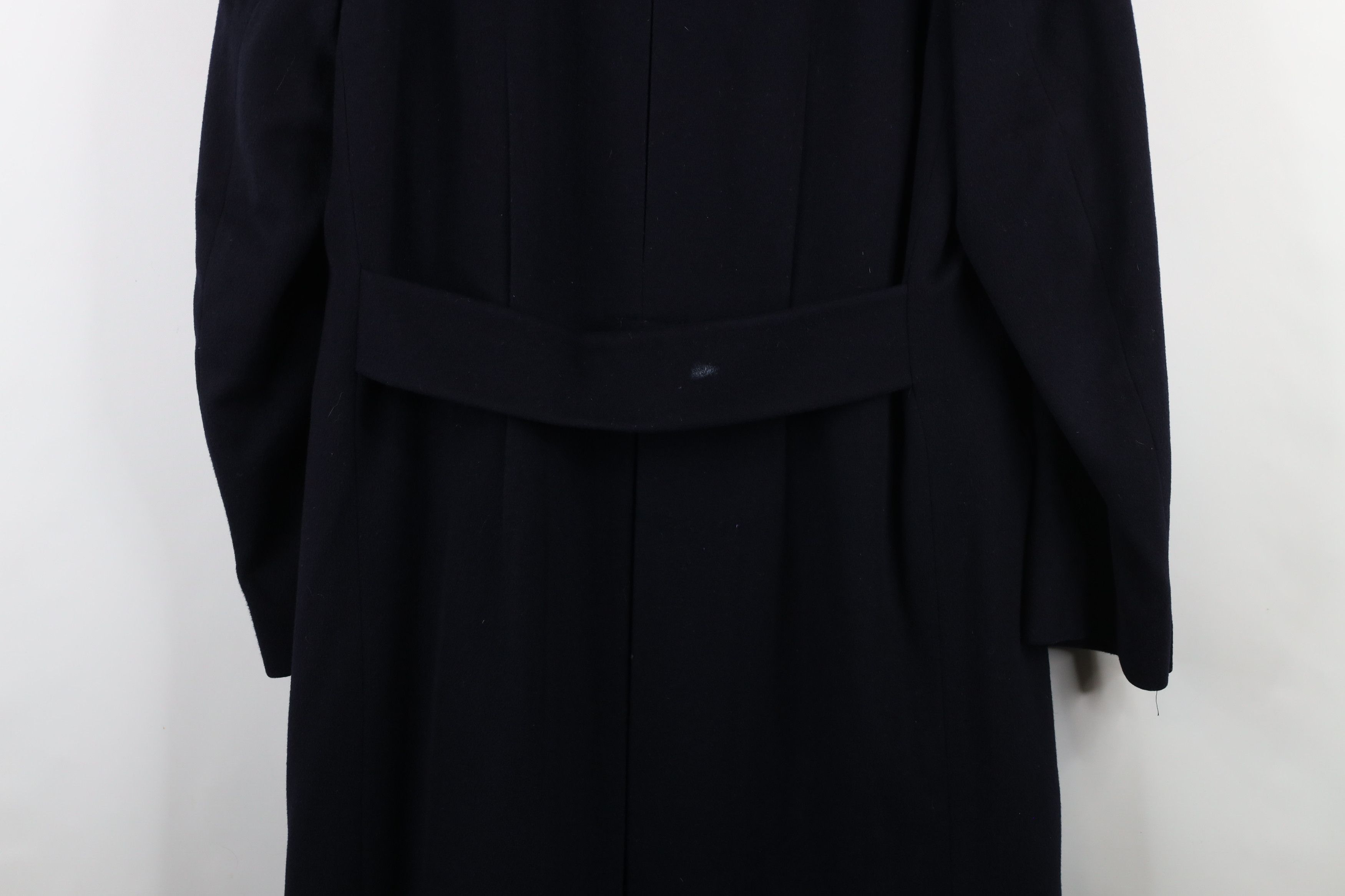 Pierre Cardin × Vintage Vintage 70s Pierre Cardin Wool Trench Coat Overcoat Navy USA Size US XL / EU 56 / 4 - 17 Thumbnail