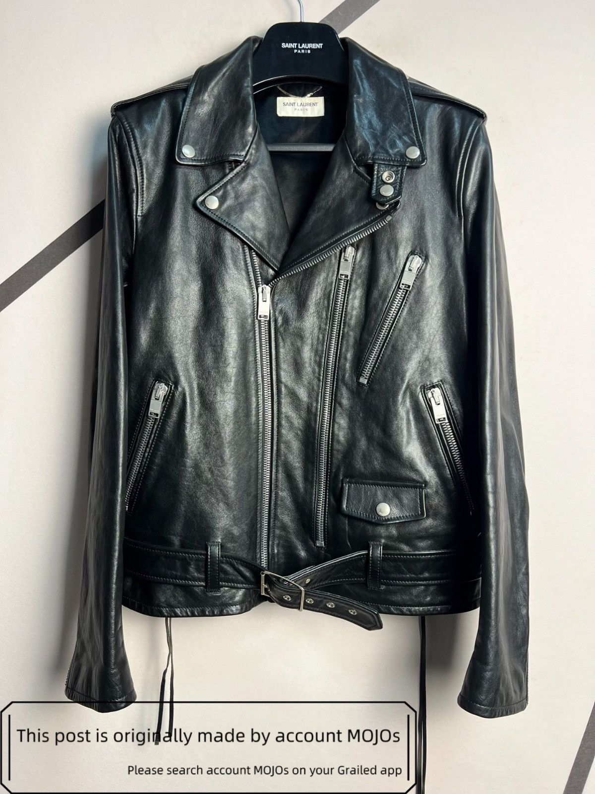 エディ期　Saint Laurent L17 44 Hedi Slimane × Saint Laurent Paris 16FW L17 Mutton Leather Biker