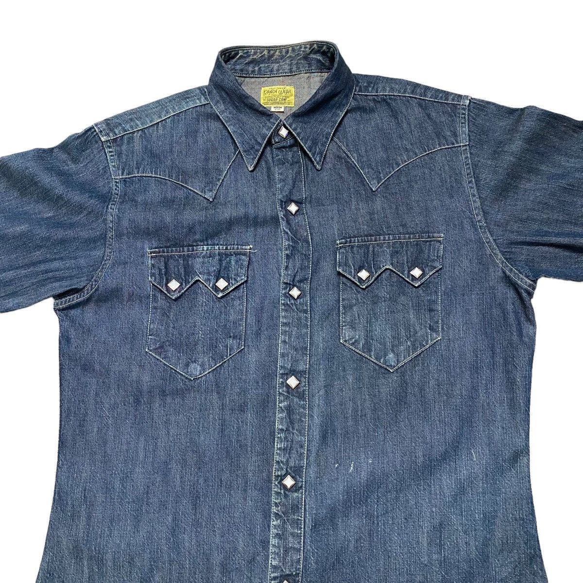 Sugar Cane Vintage Sugarcane Western Denim Shirt Size US M / EU 48-50 / 2 - 3 Thumbnail