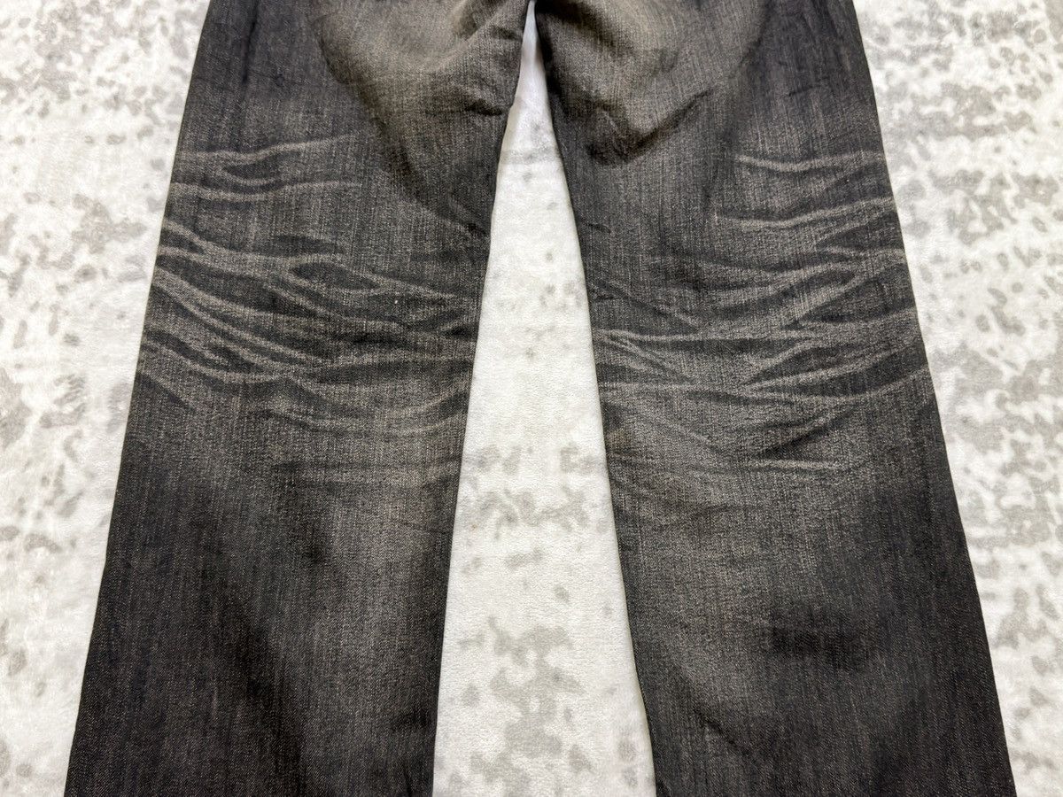 Kapital Edwin 434XVS Vintage Faded Black Denim Honeycomb Whisker Fit Size US 32 / EU 48 - 12 Thumbnail