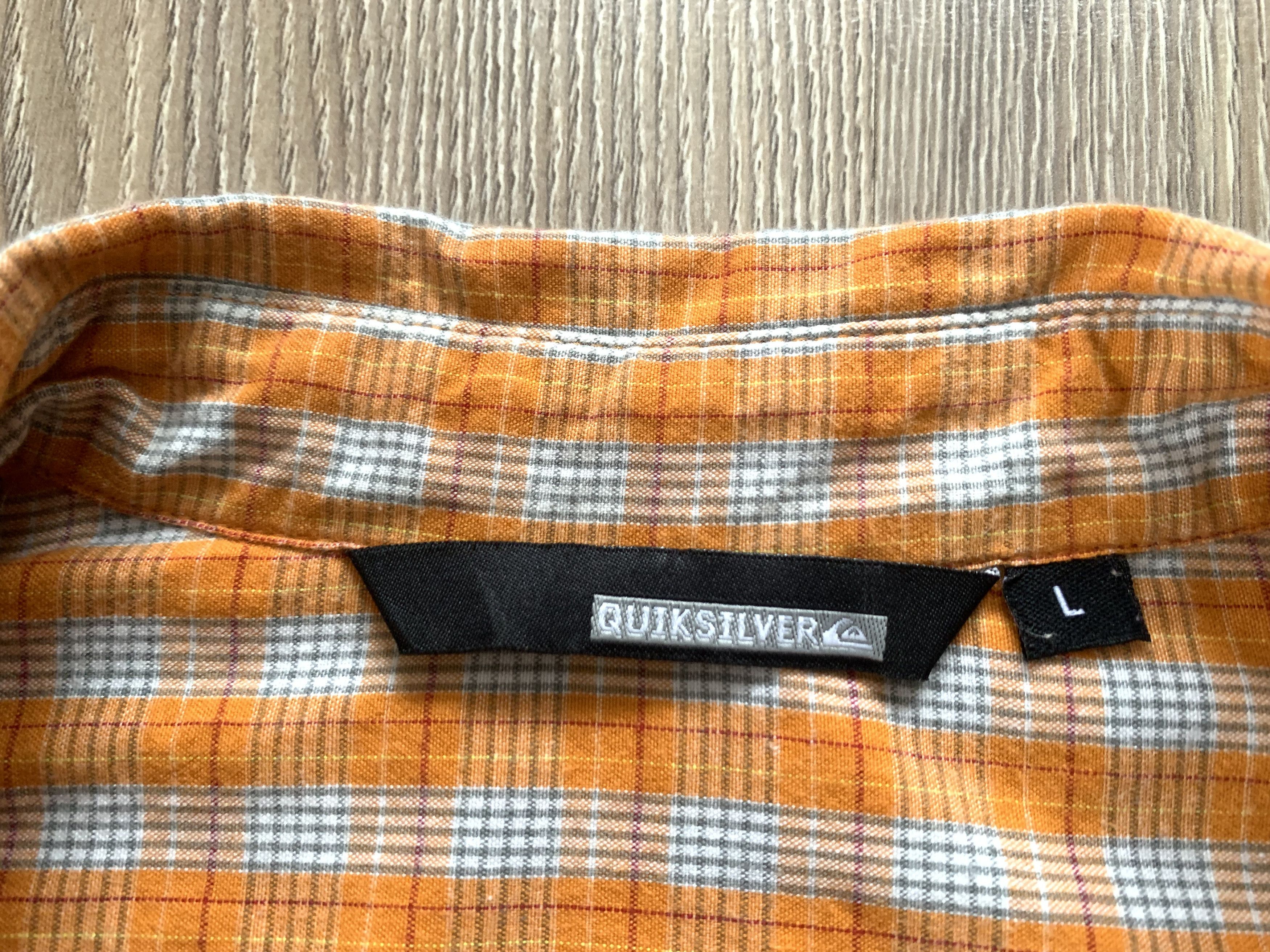 Quicksilver Vintage Quicksilver Plaid Orange Trekking Button Up Shirt Size US L / EU 52-54 / 3 - 6 Thumbnail
