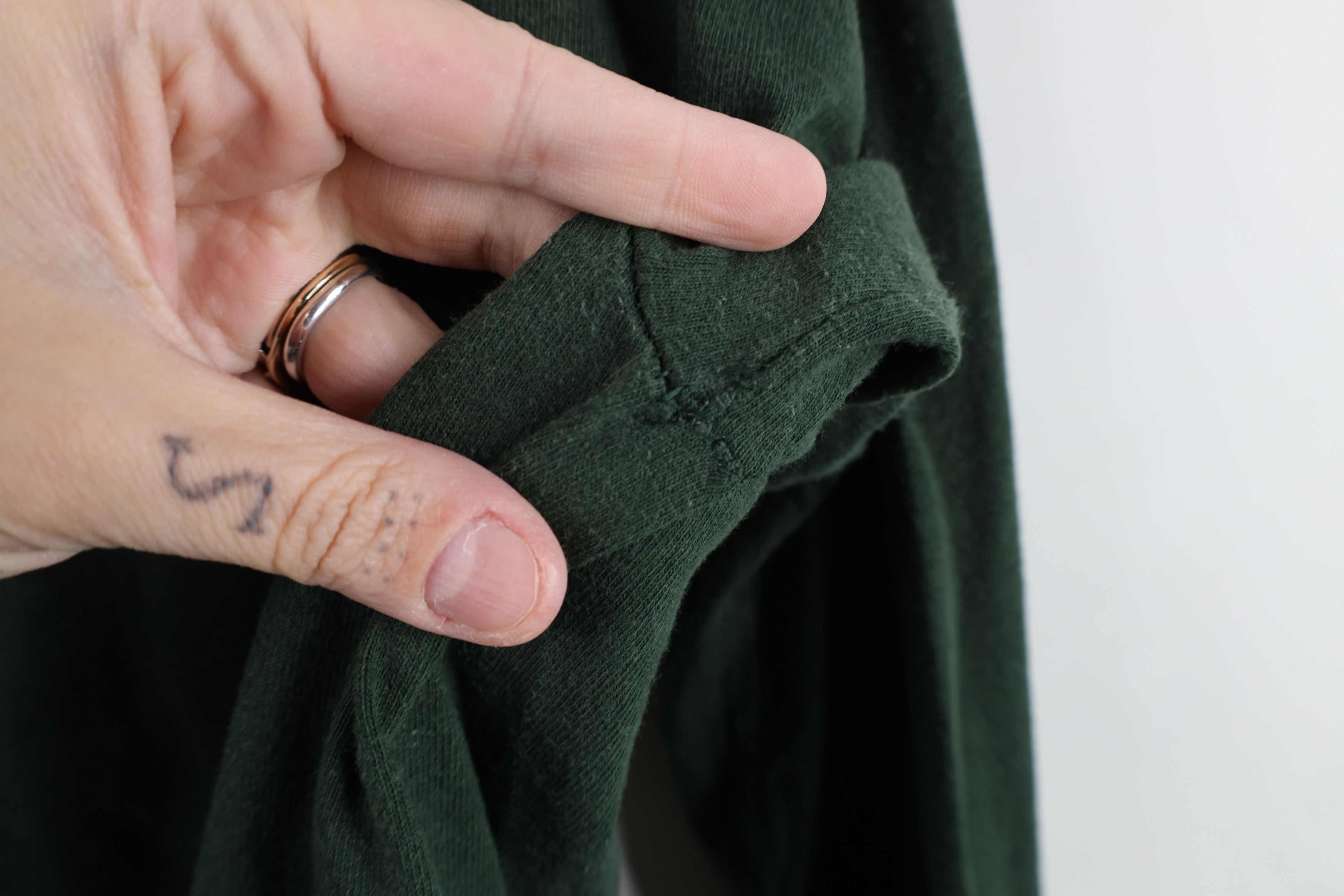 Vintage Vintage 90s Streetwear Cotton Long Sleeve T-Shirt Green Size US L / EU 52-54 / 3 - 7 Thumbnail
