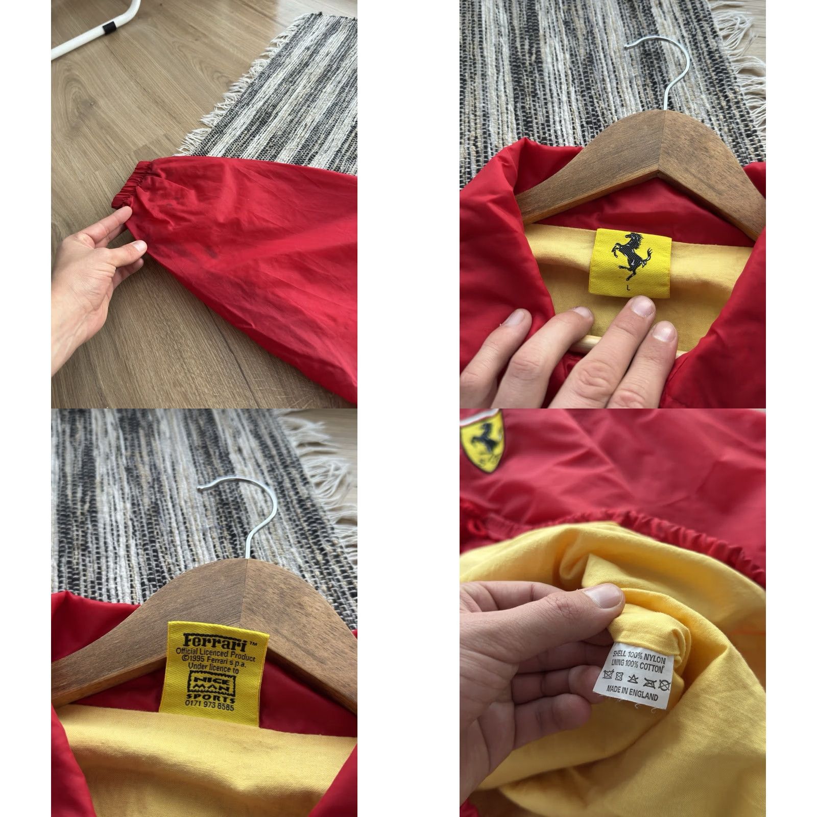 Ferrari VINTAGE Ferrari 1995 Scuderia Racing Formula 1 Red Coach Jacket Size L Men Size US L / EU 52-54 / 3 - 9 Thumbnail