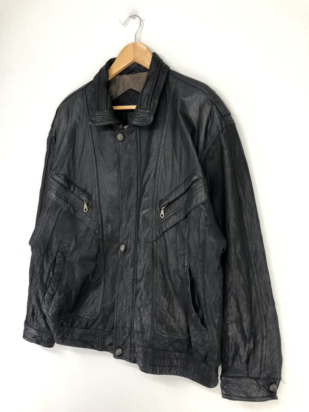 Genuine Leather Vintage C&A San Diego Cowhide Leather Bomber Jacket Size US L / EU 52-54 / 3 - 4 Thumbnail