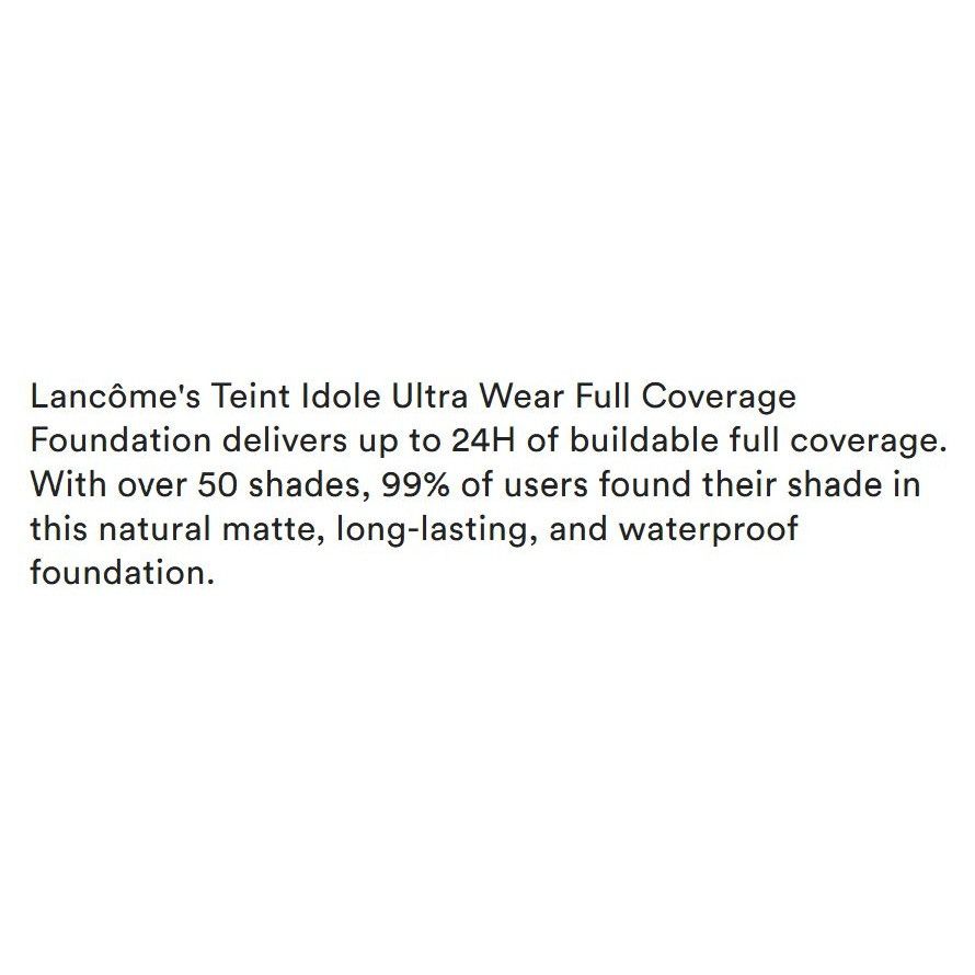 Other Lancôme Teint Idole Ultra Wear 24H Full Coverage Concealer 1 Size ONE SIZE - 4 Thumbnail