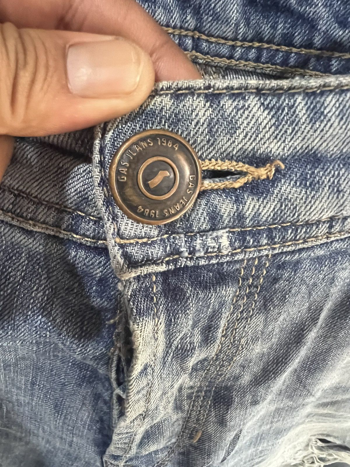 GAS 🔥Rare Gas Distressed Denim Size US 32 / EU 48 - 10 Thumbnail