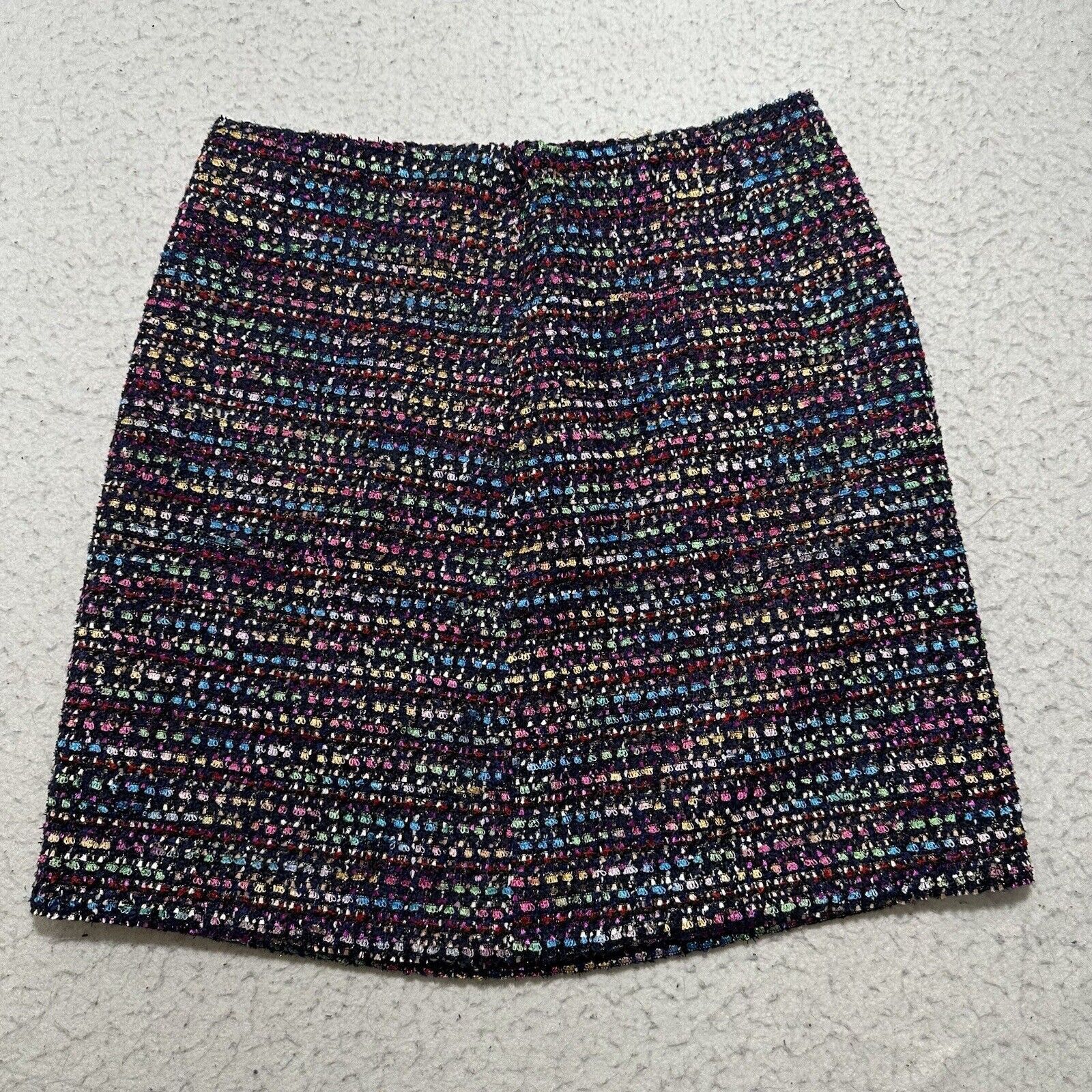 Loft LOFT 2 Shimmer Textured Shift Skirt Colorful Mini Skirt Size 26" / US 2 / IT 38 - 5 Thumbnail