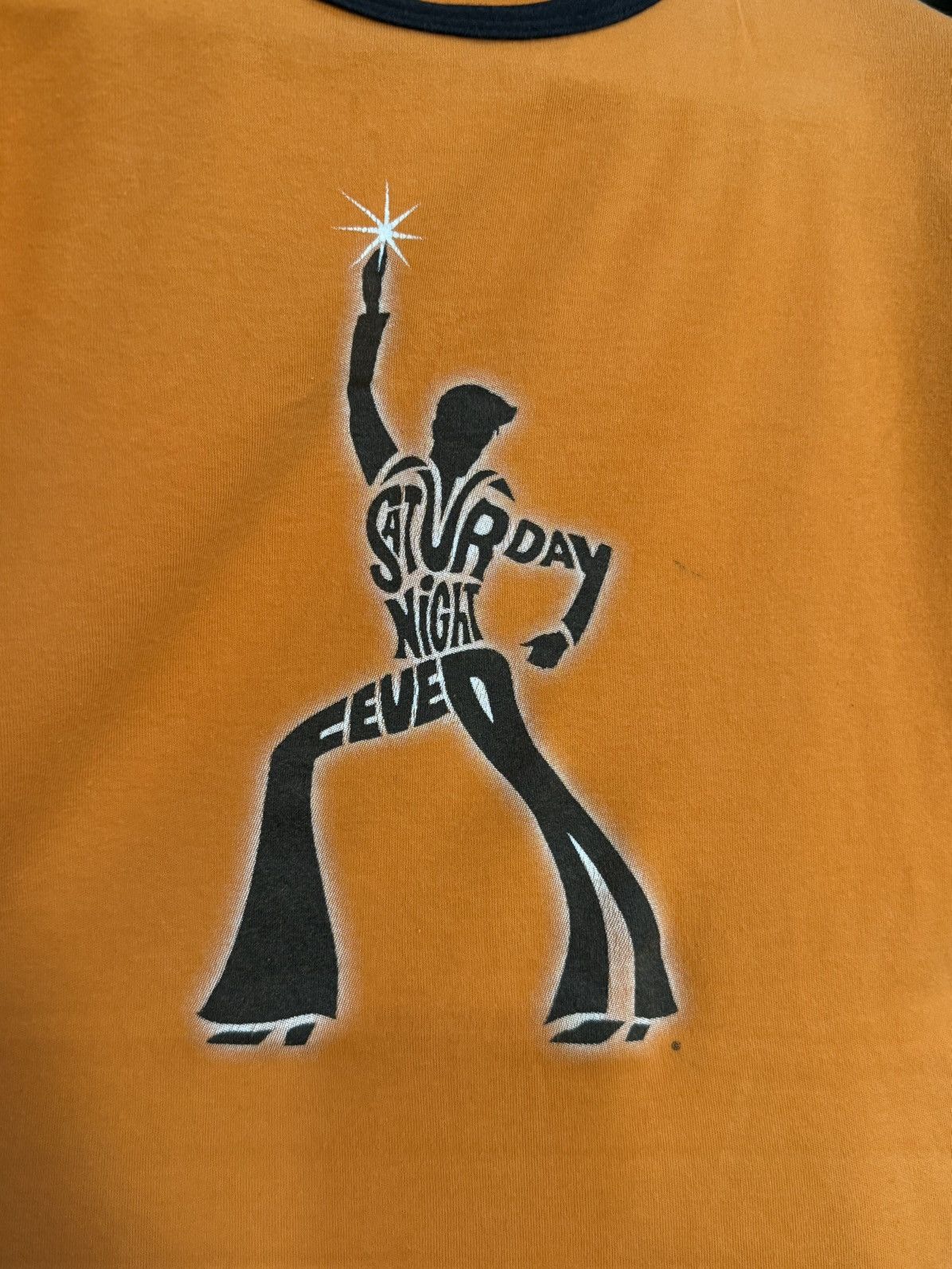 Band Tees × Vintage Vintage 90s Saturday Night Fever John Travolta Ringger Tee Size US S / EU 44-46 / 1 - 2 Thumbnail
