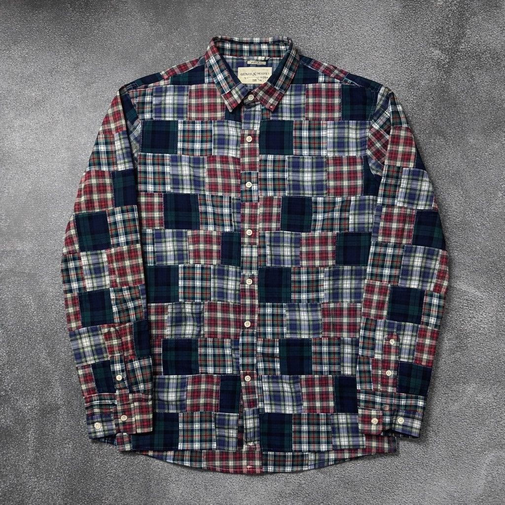 Denim & Supply Ralph Lauren Vintage Denim & Supply Ralph Lauren Patchwork Shirt Size US L / EU 52-54 / 3 - 2 Thumbnail