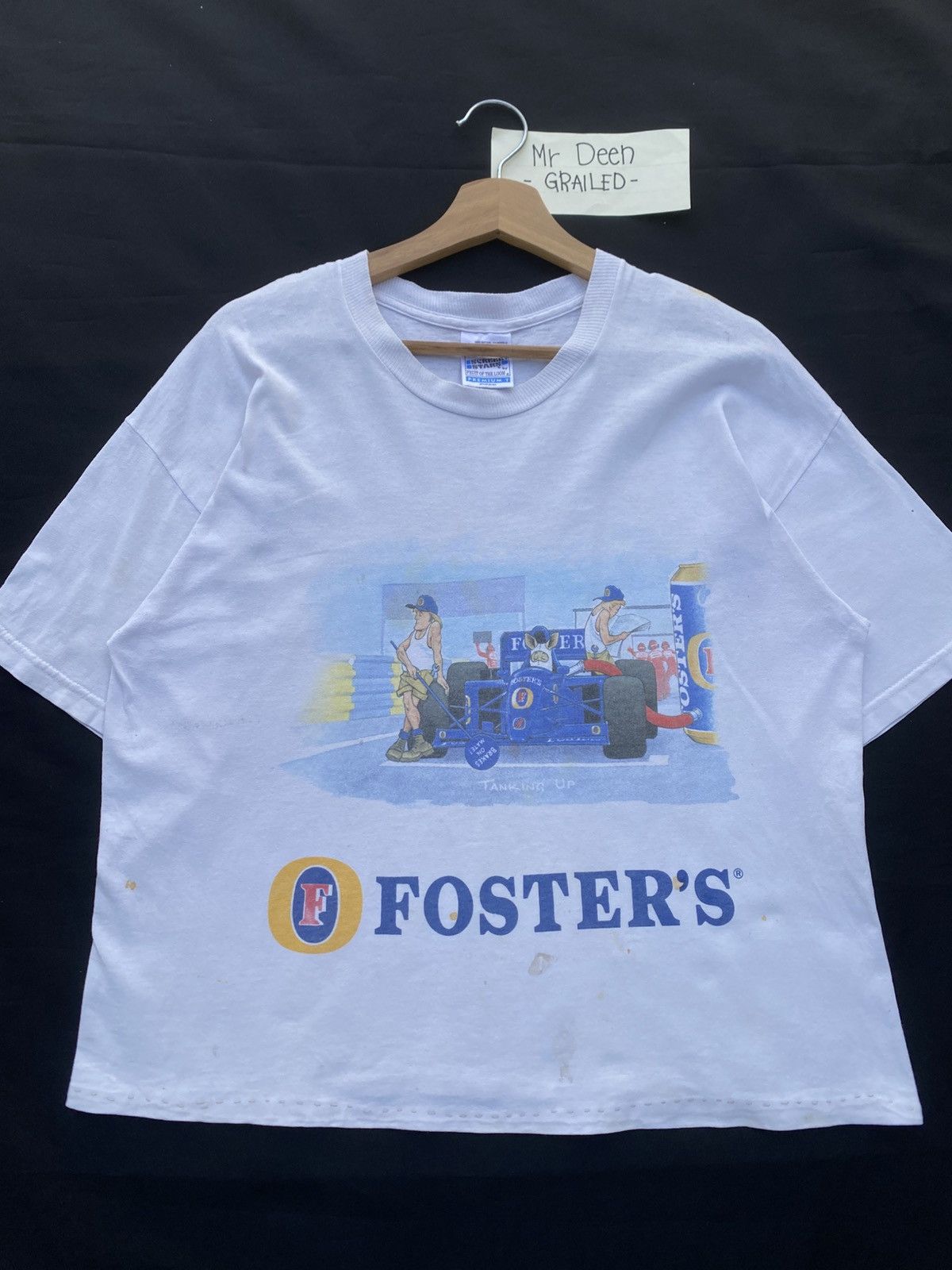 Vintage Rare Vintage 90s Foster’s Formula One Racing Team Tshirt Size US M / EU 48-50 / 2 - 4 Thumbnail