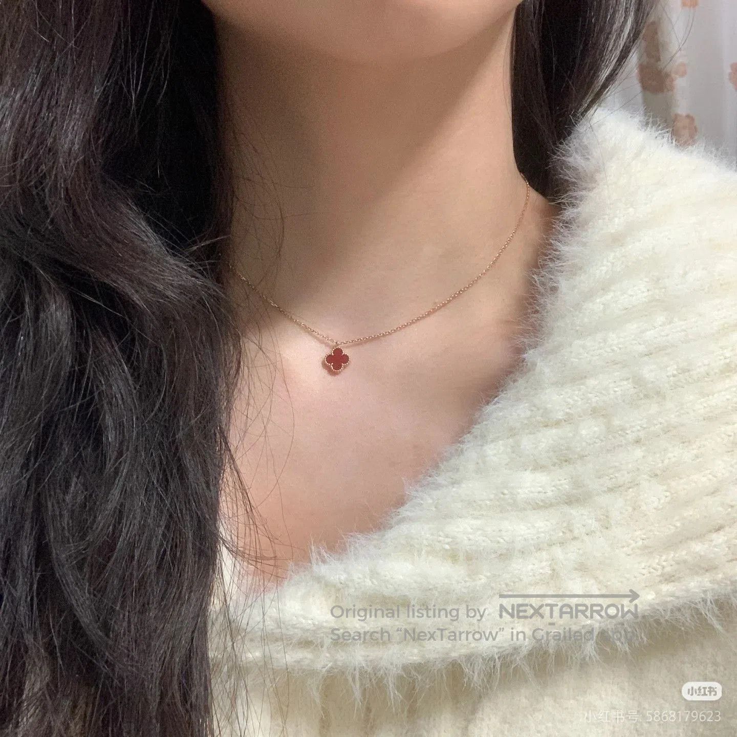 Van Cleef & Arpels Van Cleef & Arpels Red Clover Necklace. Size ONE SIZE - 6 Thumbnail