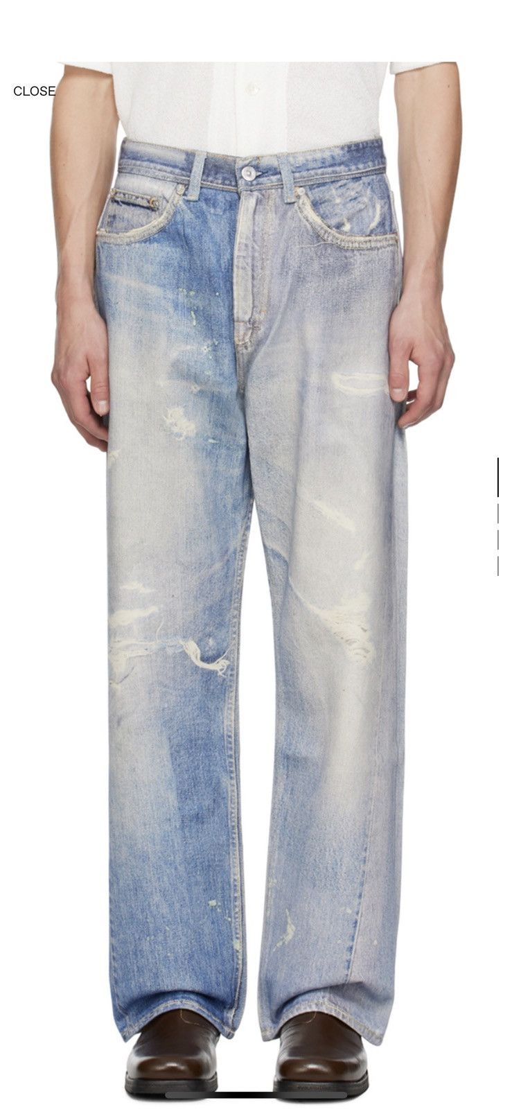 Our Legacy Our legacy 3d print denim Grailed