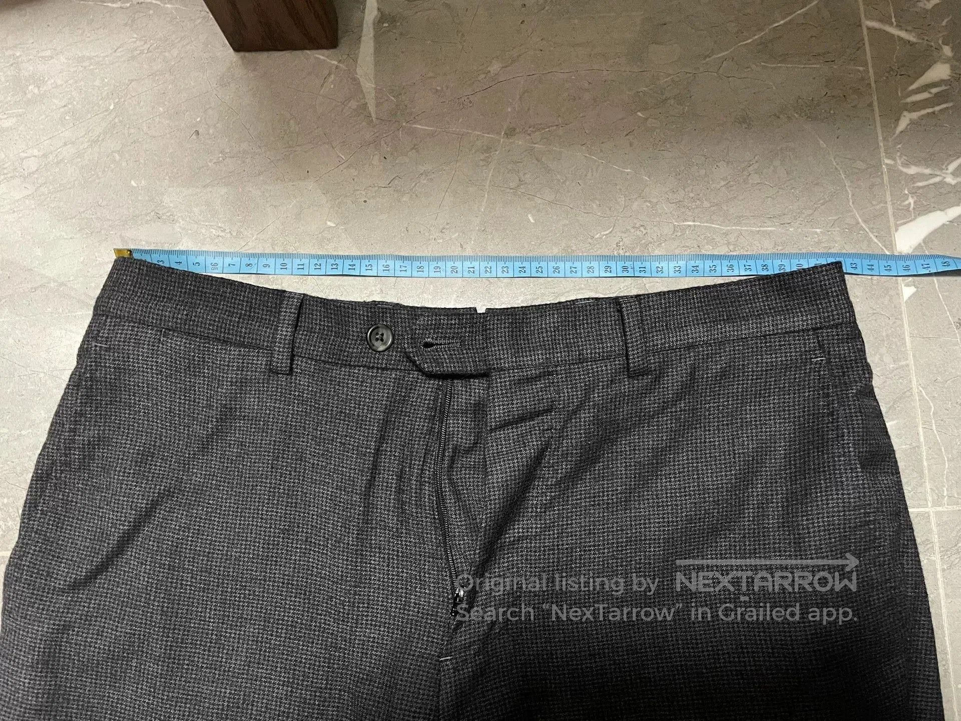 Alfred Dunhill Dunhill Men's Herringbone Wool Trousers. Size US 32 / EU 48 - 6 Thumbnail
