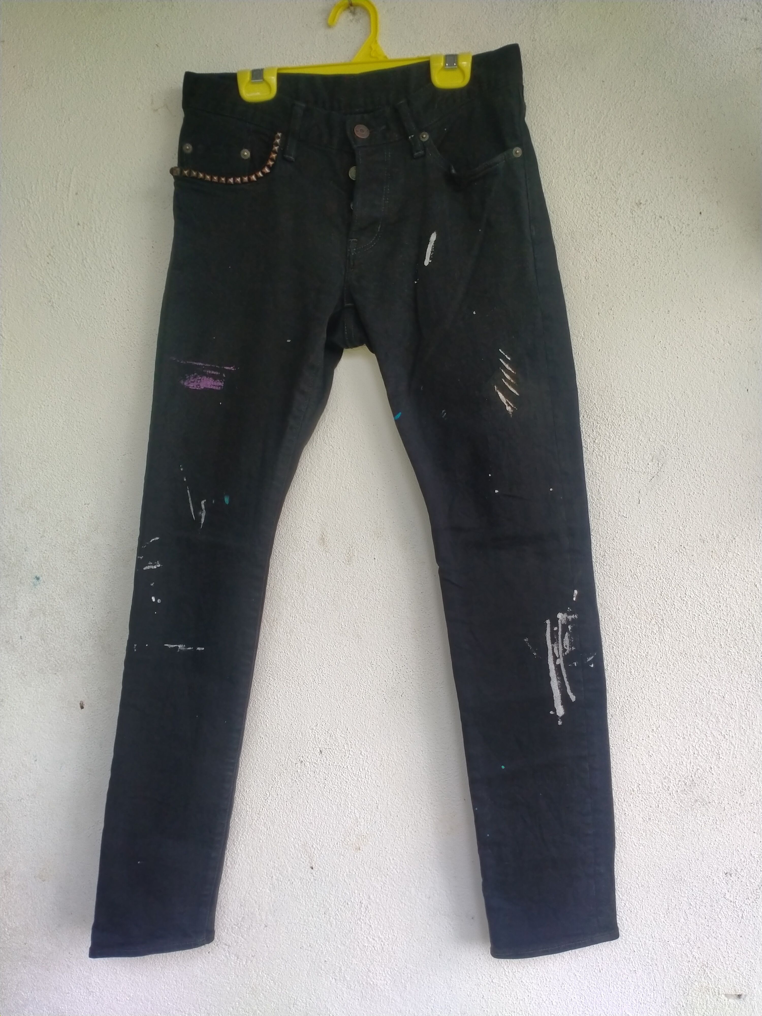 Hysteric Glamour Hysteric Glamour Scab Distressed Jeans. S017