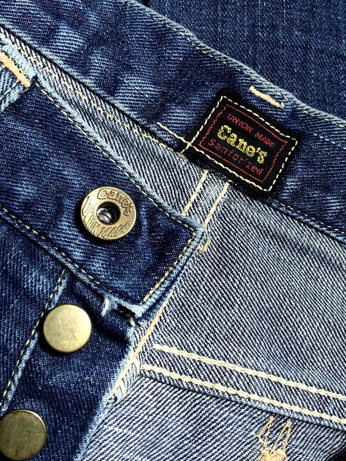 Sugar Cane 💥 RARE CRAZY VTG SUGAR CANE UNION MADE DENIM SELVEDGE 🎌 Size US 29 - 7 Thumbnail