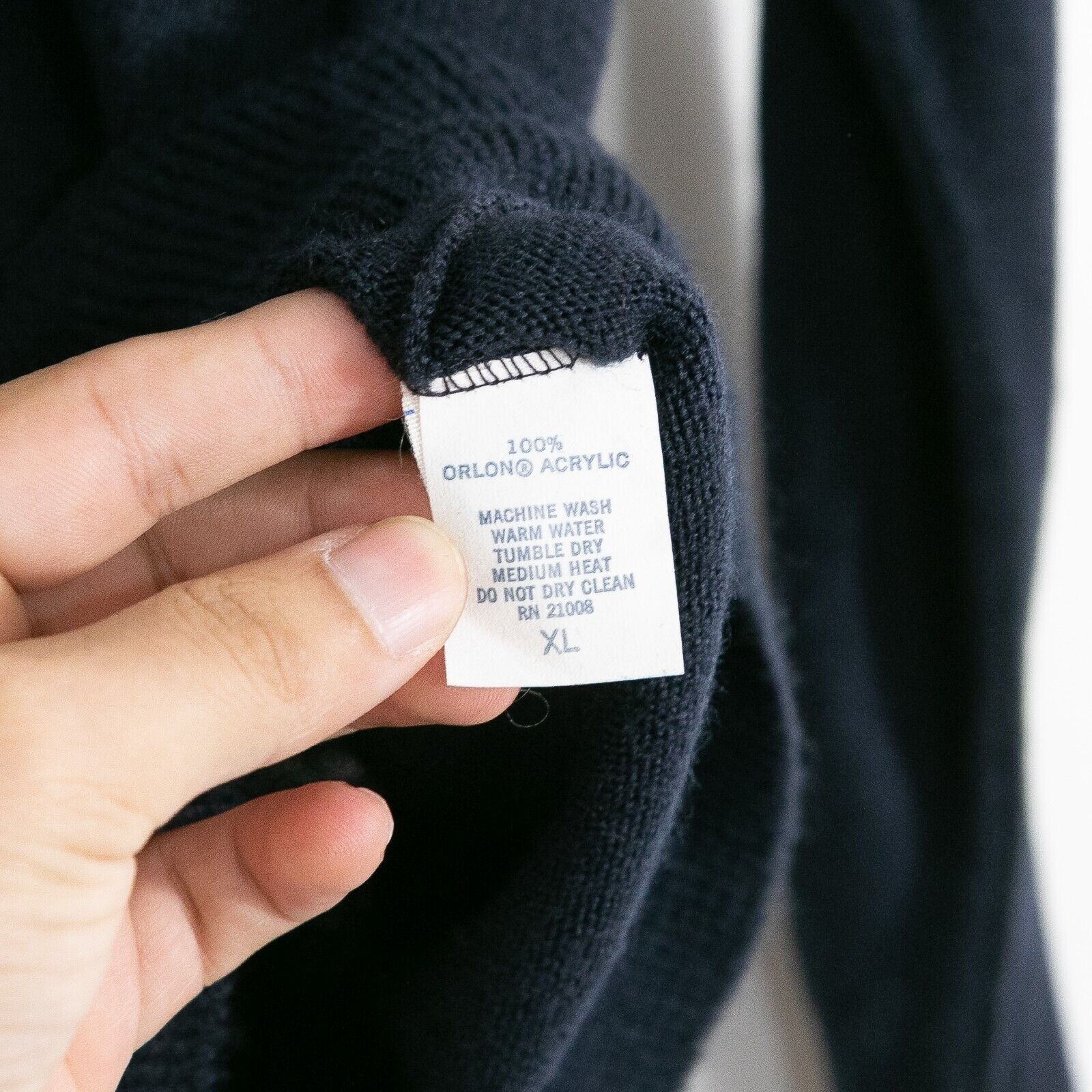 Lacoste × Vintage Vintage Lacoste Acrylic Sweater Medium - Dark Blue Preppy Size US M / EU 48-50 / 2 - 5 Thumbnail