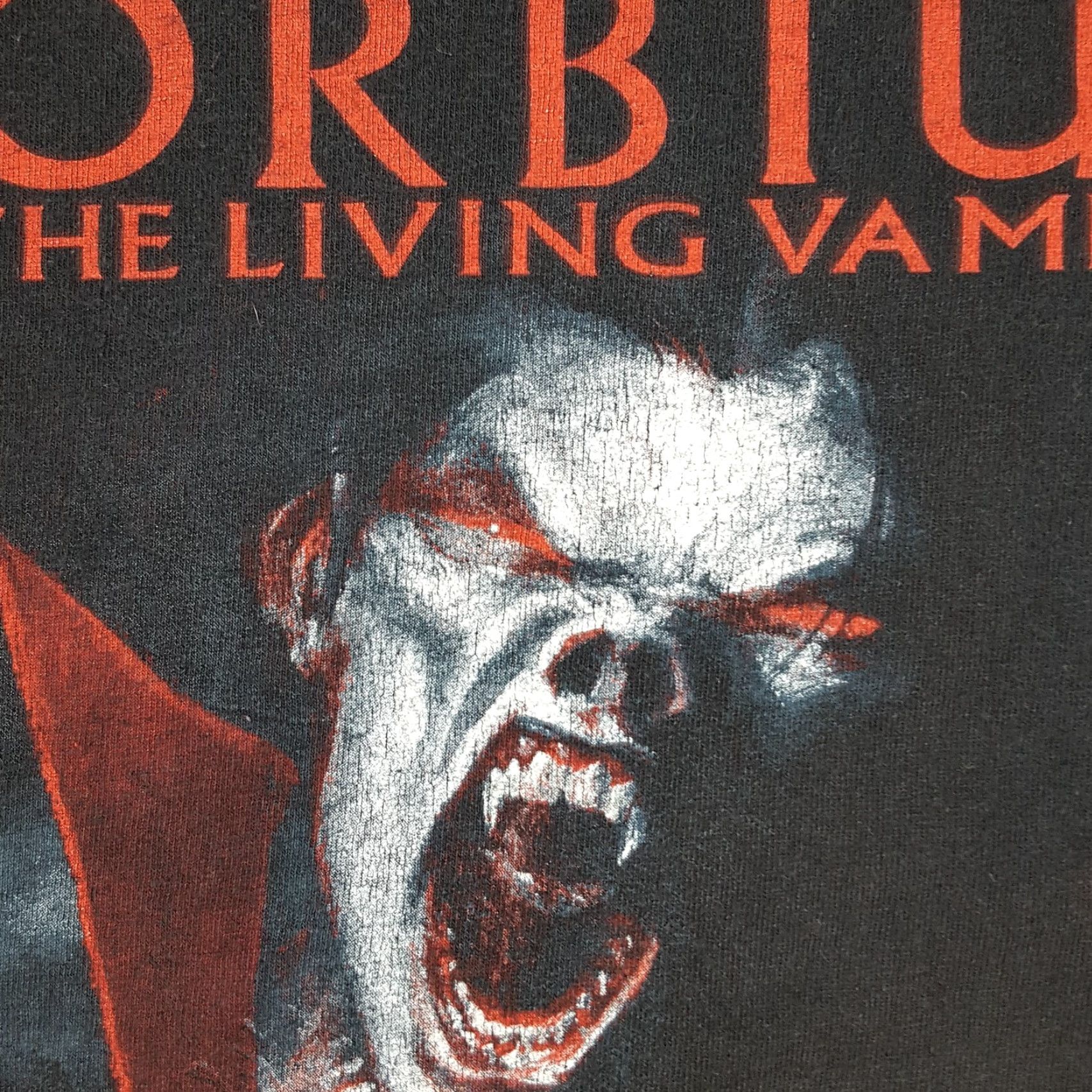 Vintage VINTAGE Morbius Marvel Mens 3XLT T-Shirt Black Short Sleeve Crew Neck Graphic Print 90s Cartoon Movie Retro Vampire Size US XXL / EU 58 / 5 - 4 Thumbnail