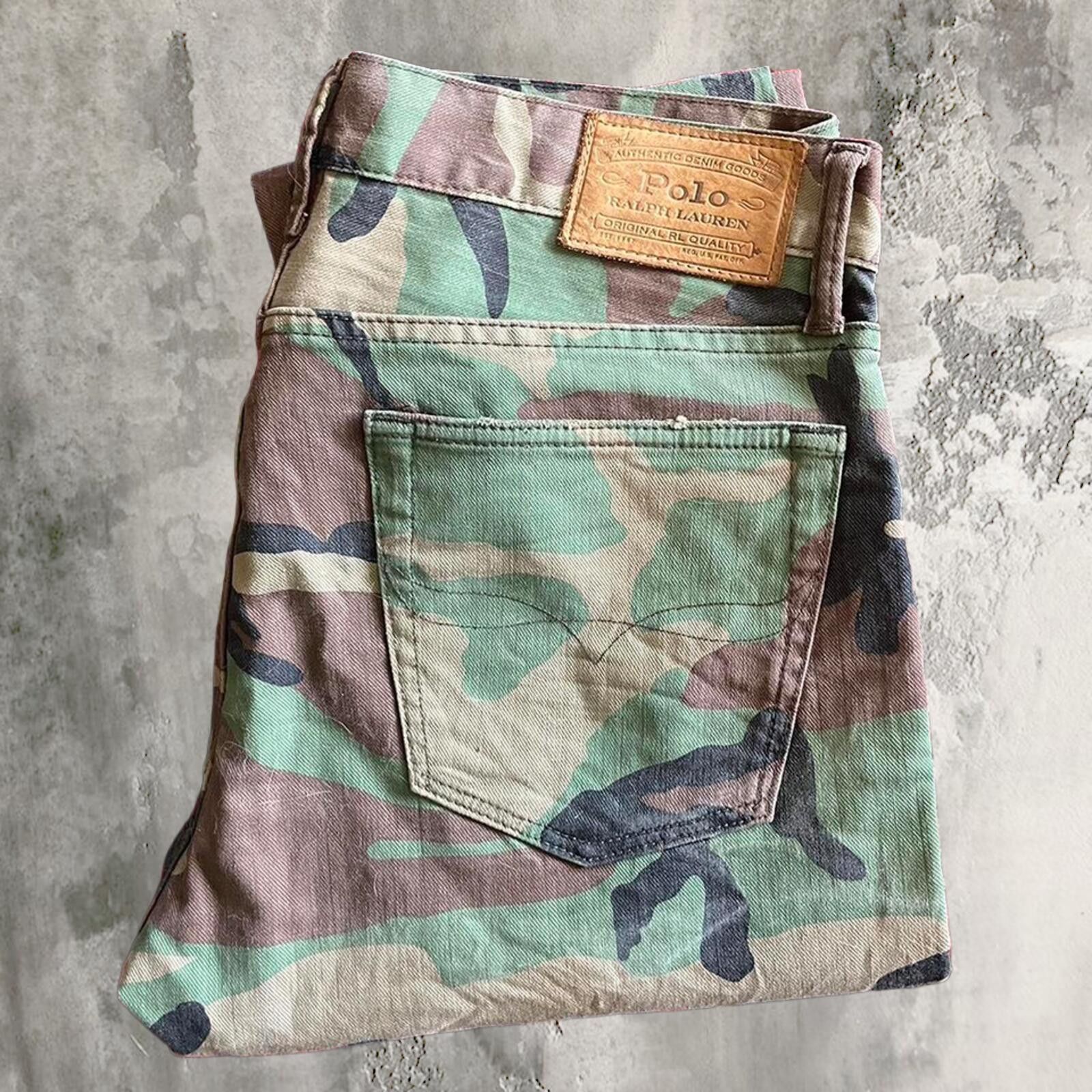 Polo Ralph Lauren Polo Ralph Lauren camo denim jeans in great condition Size US 32 / EU 48 - 1 Thumbnail
