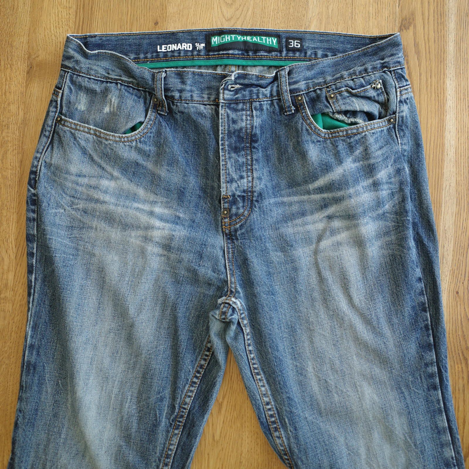 Mighty Healthy Might Healthy Vintage 2000s Jeans - Size 36x32 Leonard Cut Size US 36 / EU 52 - 1 Thumbnail