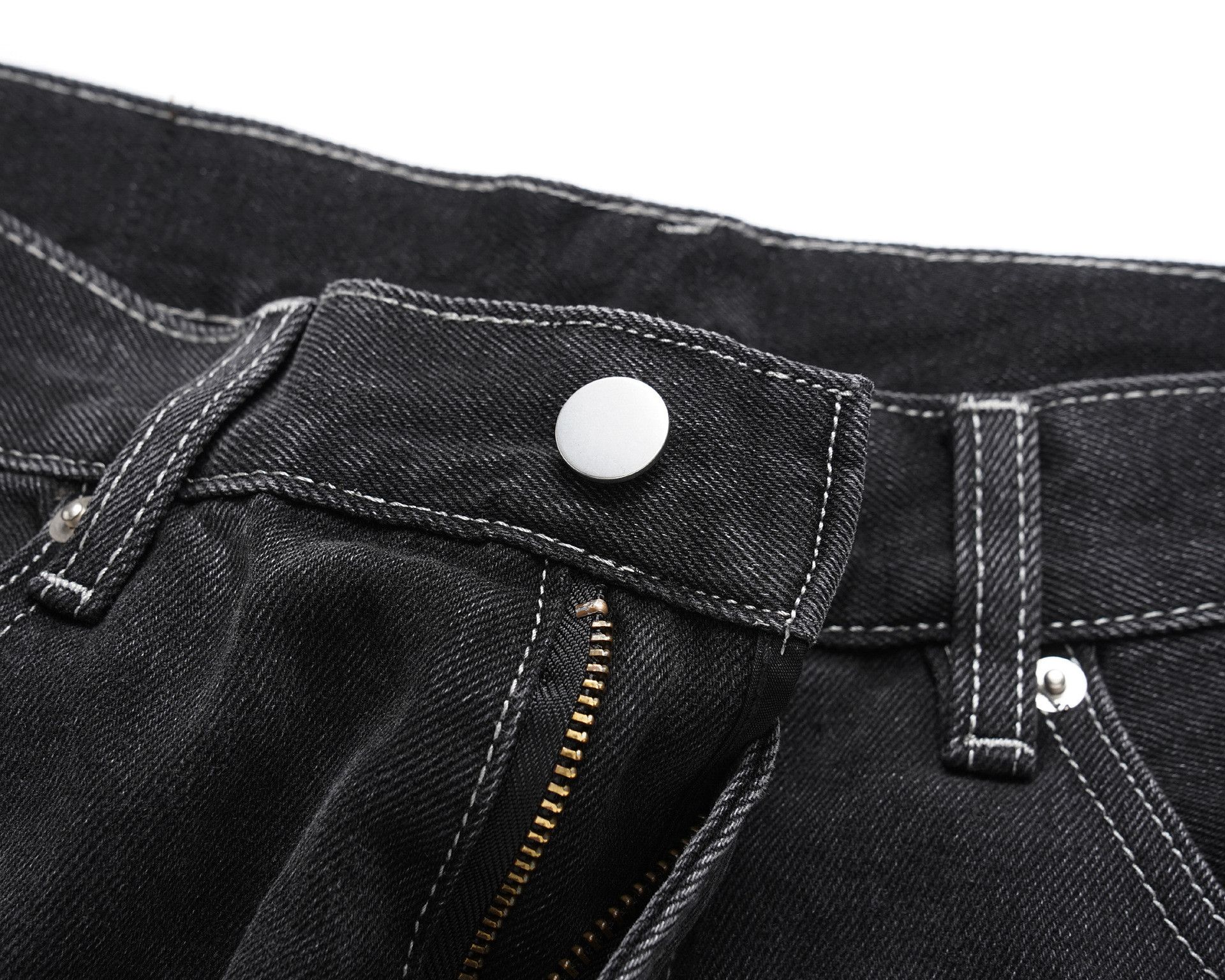 Jean High street washed loose wide-leg jeans jeans Size US 32 / EU 48 - 3 Thumbnail