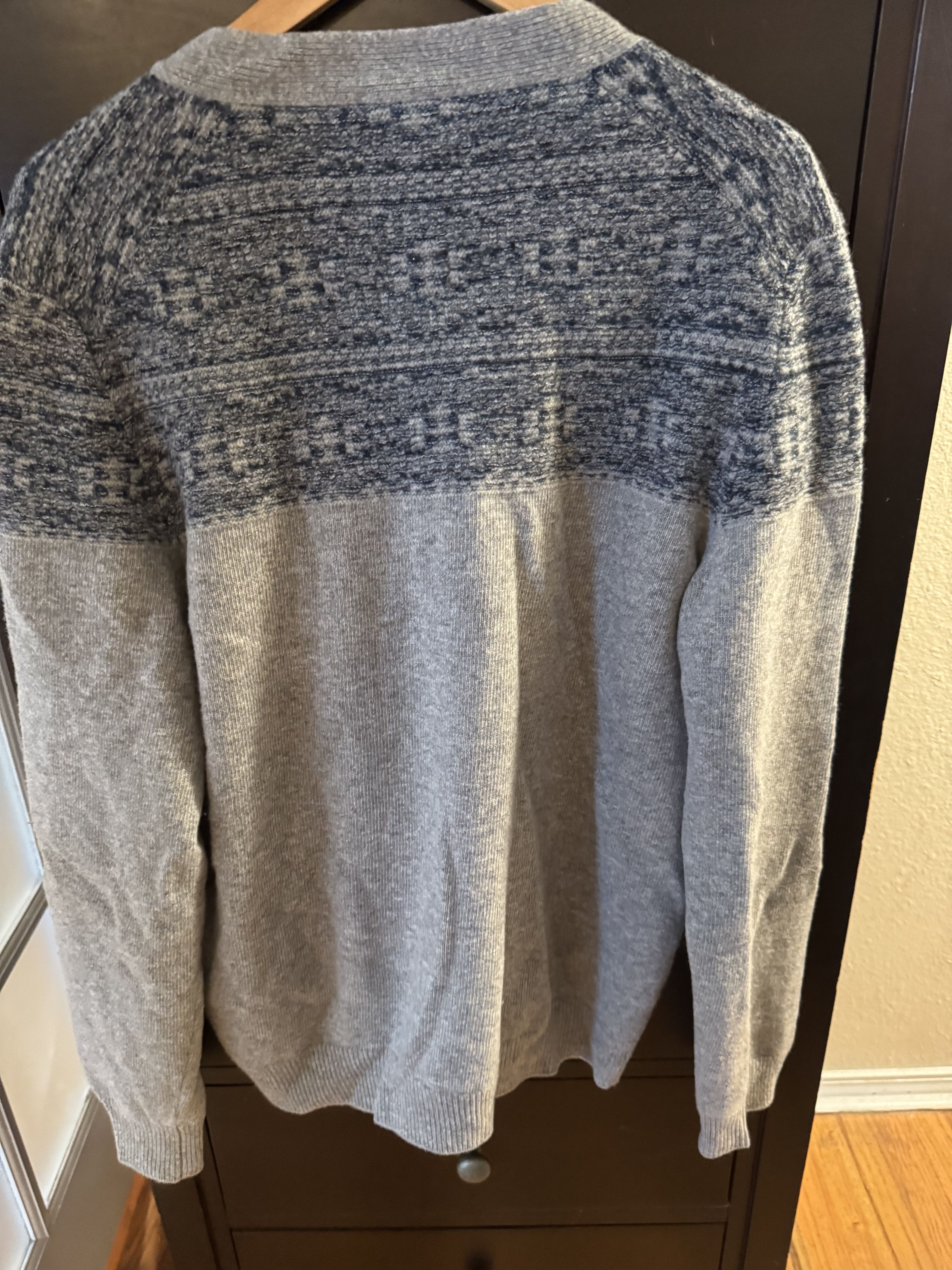 Faconnable Faconnable light grey wood sweater. No Defects. US size XL Size US XXL / EU 58 / 5 - 4 Thumbnail