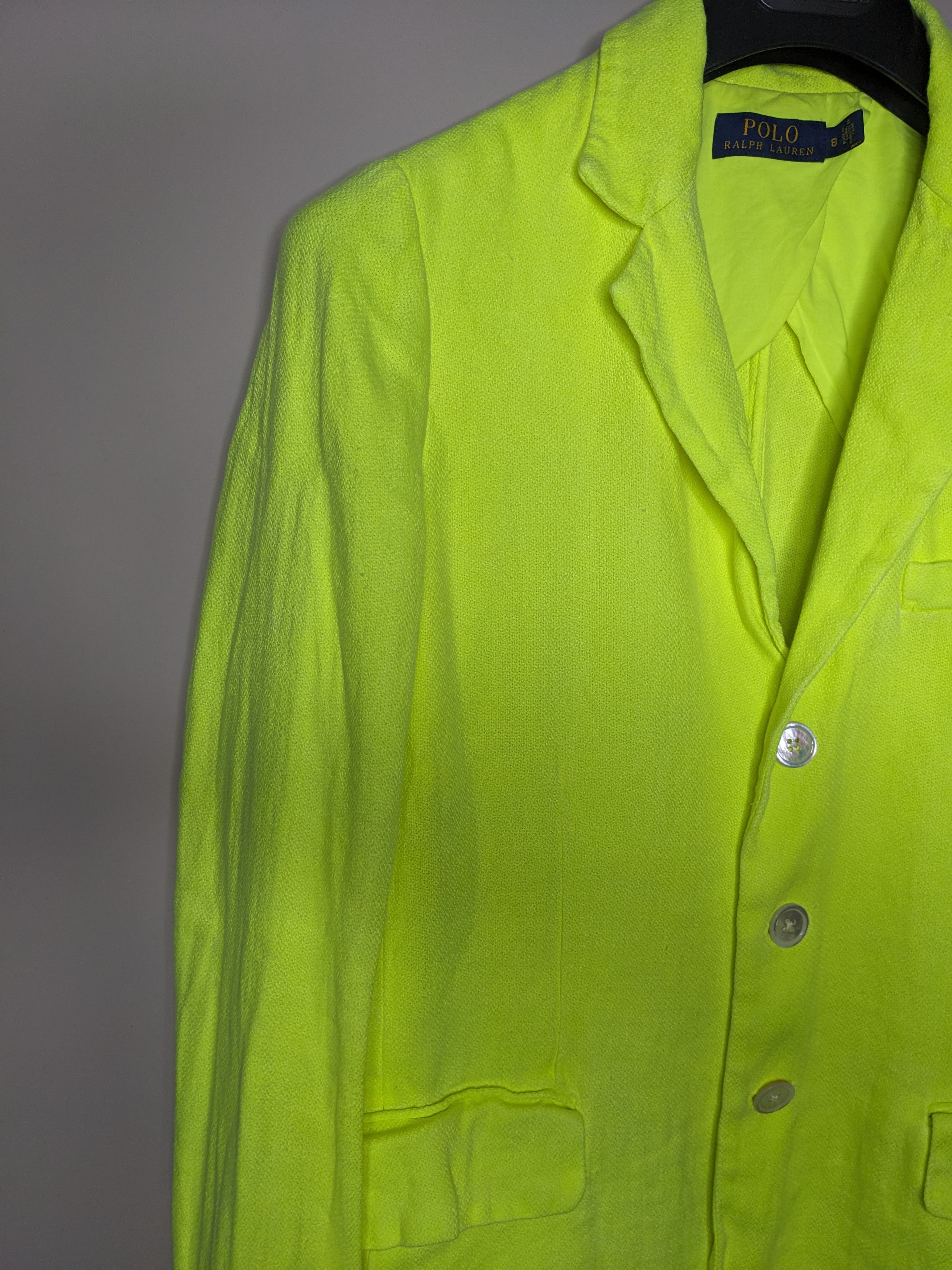 Polo Ralph Lauren Polo Ralph Lauren Linen Blazer Jacket Size 8 Chartreuse Size M / US 6-8 / IT 42-44 - 4 Thumbnail