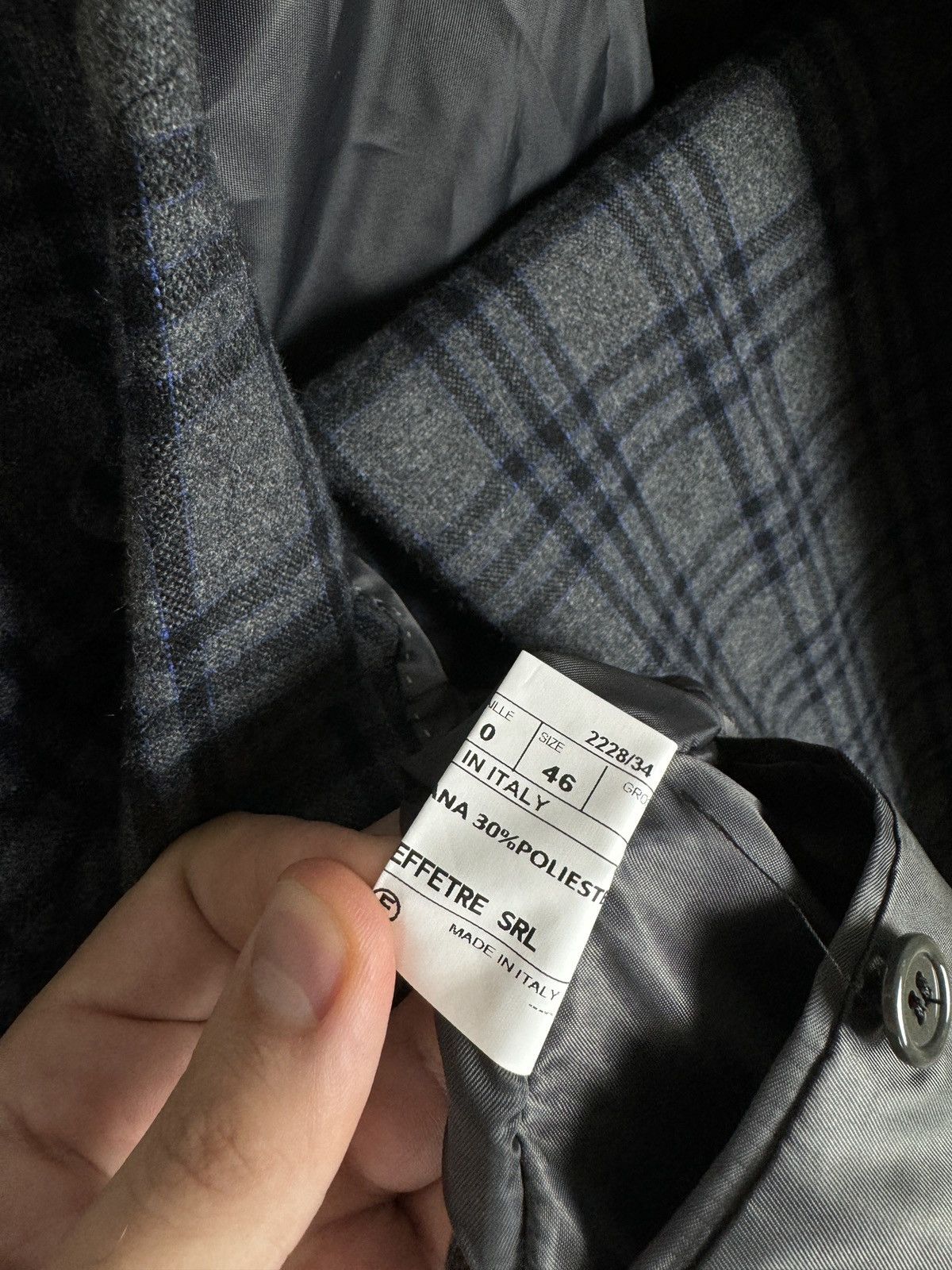 Other BNWT AG Trend Contemporary checkered grey Wool 2 pcs suit Size 36R - 15 Thumbnail
