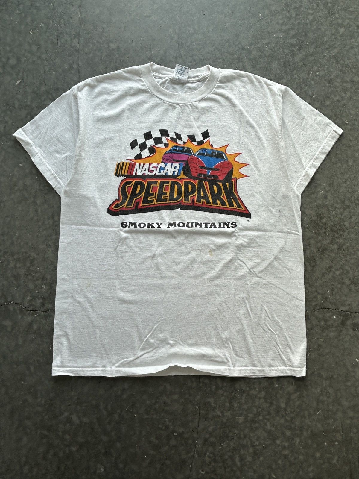 Vintage Vintage Y2K Nascar Speedpark Graphic Tee Size US XL / EU 56 / 4 - 1 Thumbnail