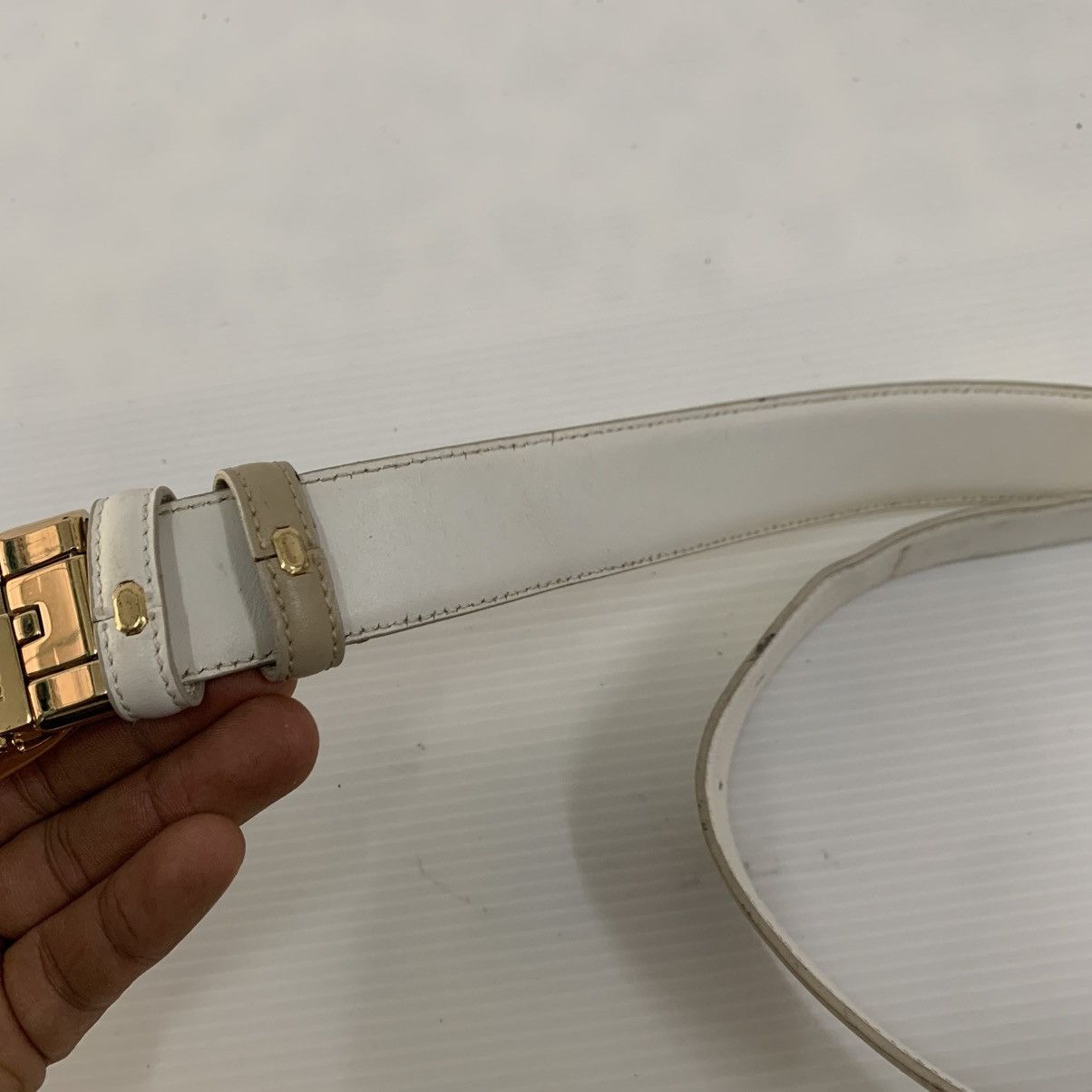 Gucci Authentic Gucci 2 Tone Colour Leather Belts Size ONE SIZE - 6 Thumbnail