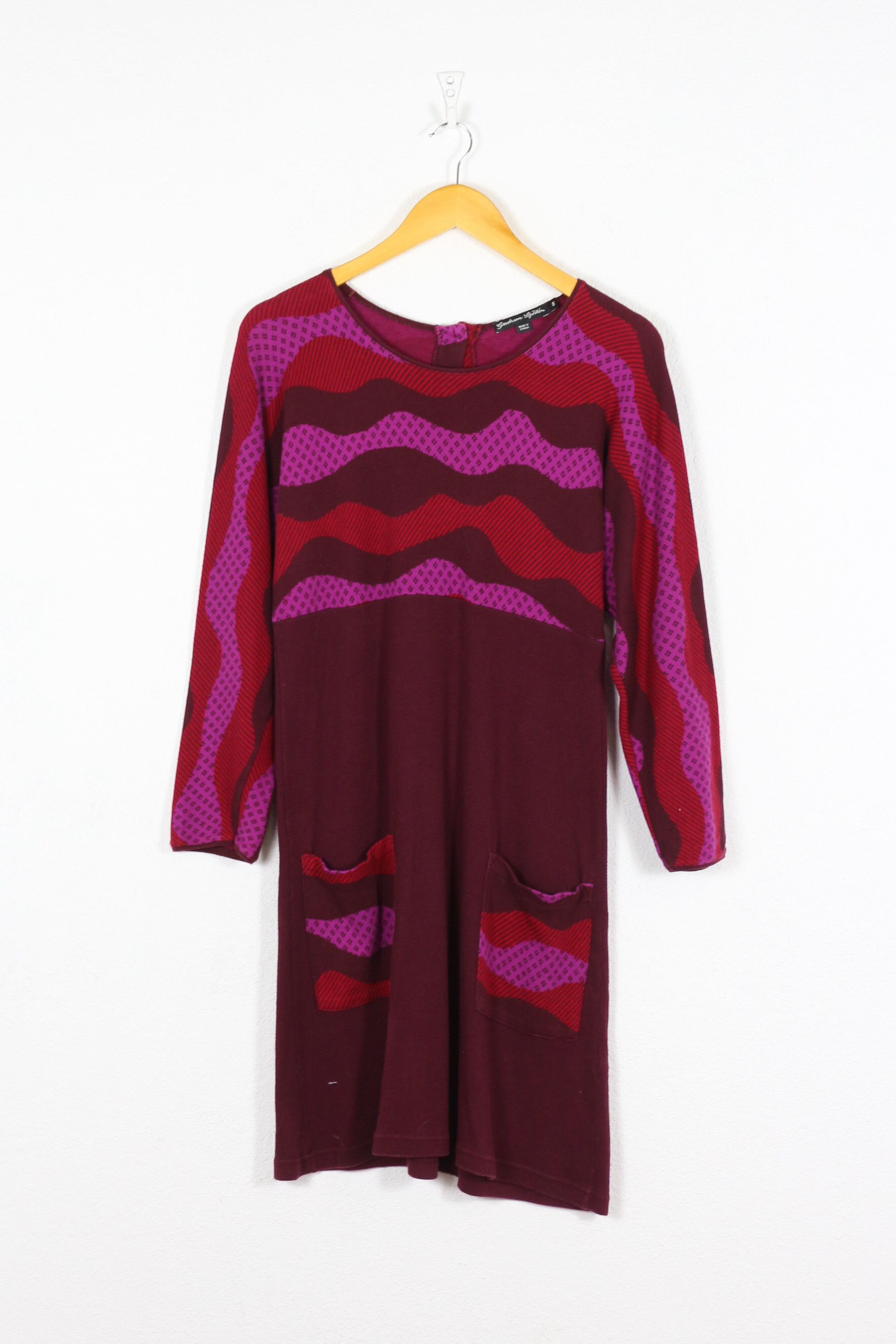Japanese Brand Gudrun Sjoden Avant Garde Y2K Pink Dress NZ Size S / US 4 / IT 40 - 1 Thumbnail