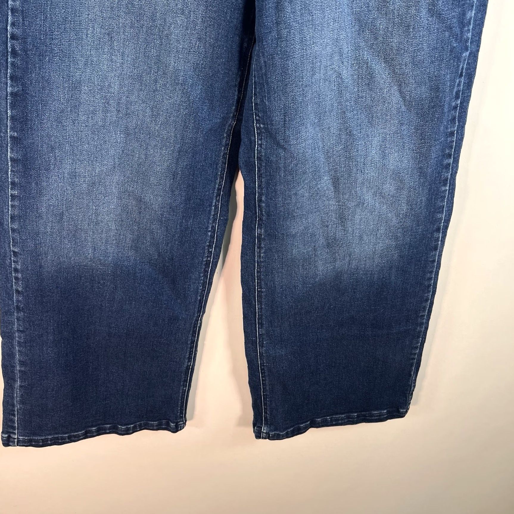 Denime Cello Denim Jeans Wide-Leg Flare Blue 30x33 Stretch Womens Size 11 Size 32" / US 10 / IT 46 - 4 Thumbnail