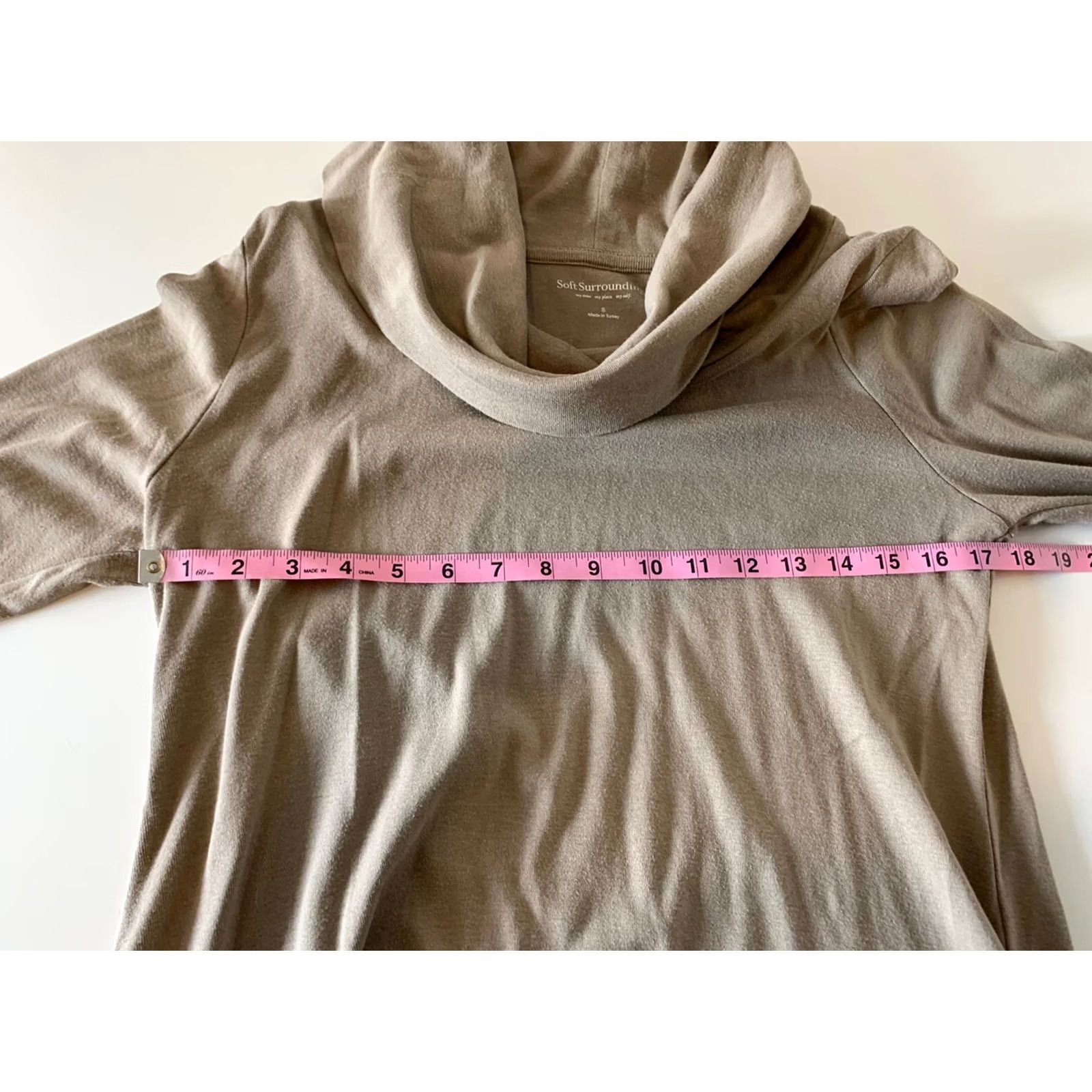 Soft Surroundings Soft Surroundings Blouse Long Sleeve Cowl Neck Turtleneck S Brown Womens Size S / US 4 / IT 40 - 4 Thumbnail