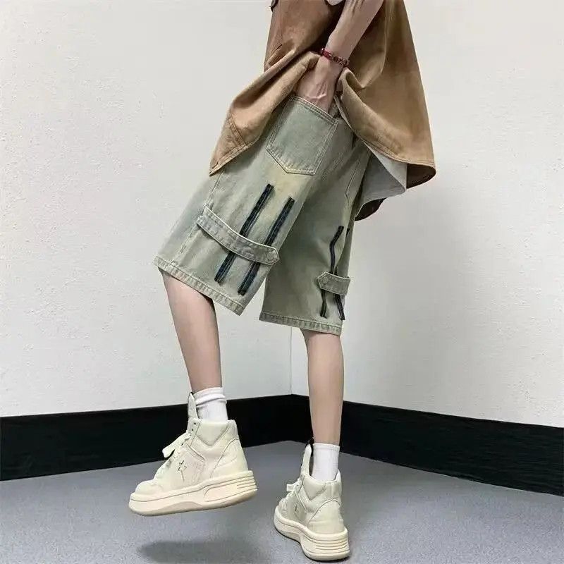 Japanese Brand Loose casual straight leg denim shorts Size US 32 / EU 48 - 3 Thumbnail