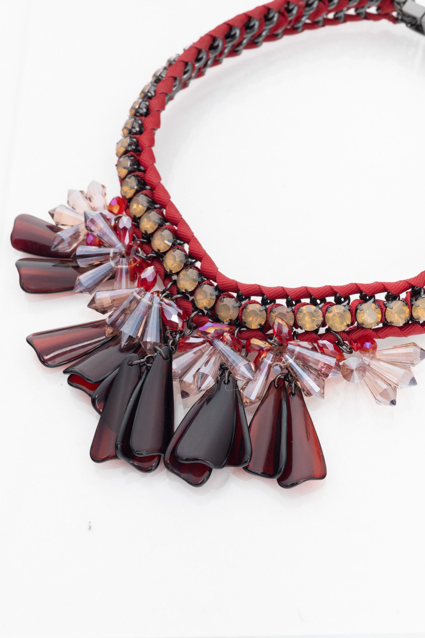Weekend Max Mara Weekend Max Mara Canasta Red Statement Necklace Size ONE SIZE - 3 Thumbnail