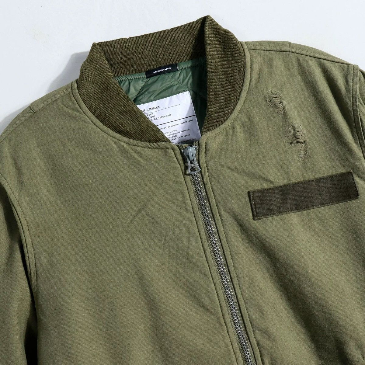 R13 R13 Distressed Down Padded Bomber Jacket Size US L / EU 52-54 / 3 - 7 Thumbnail