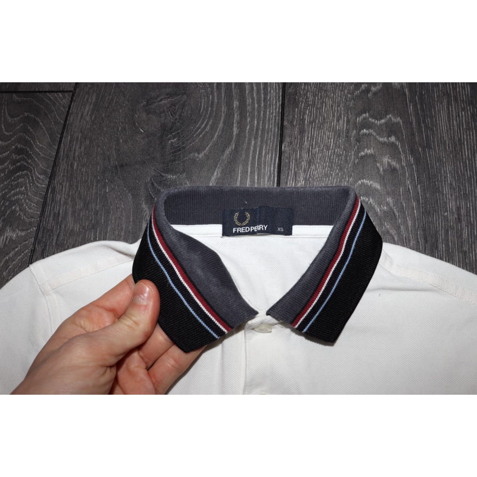 Fred Perry Fred Perry Polo Shirt Short Sleeve Striped Collar White XS 100% Cotton Men Polo Shirt XS White Fred Perry M6504 Size US XS / EU 42 / 0 - 3 Thumbnail