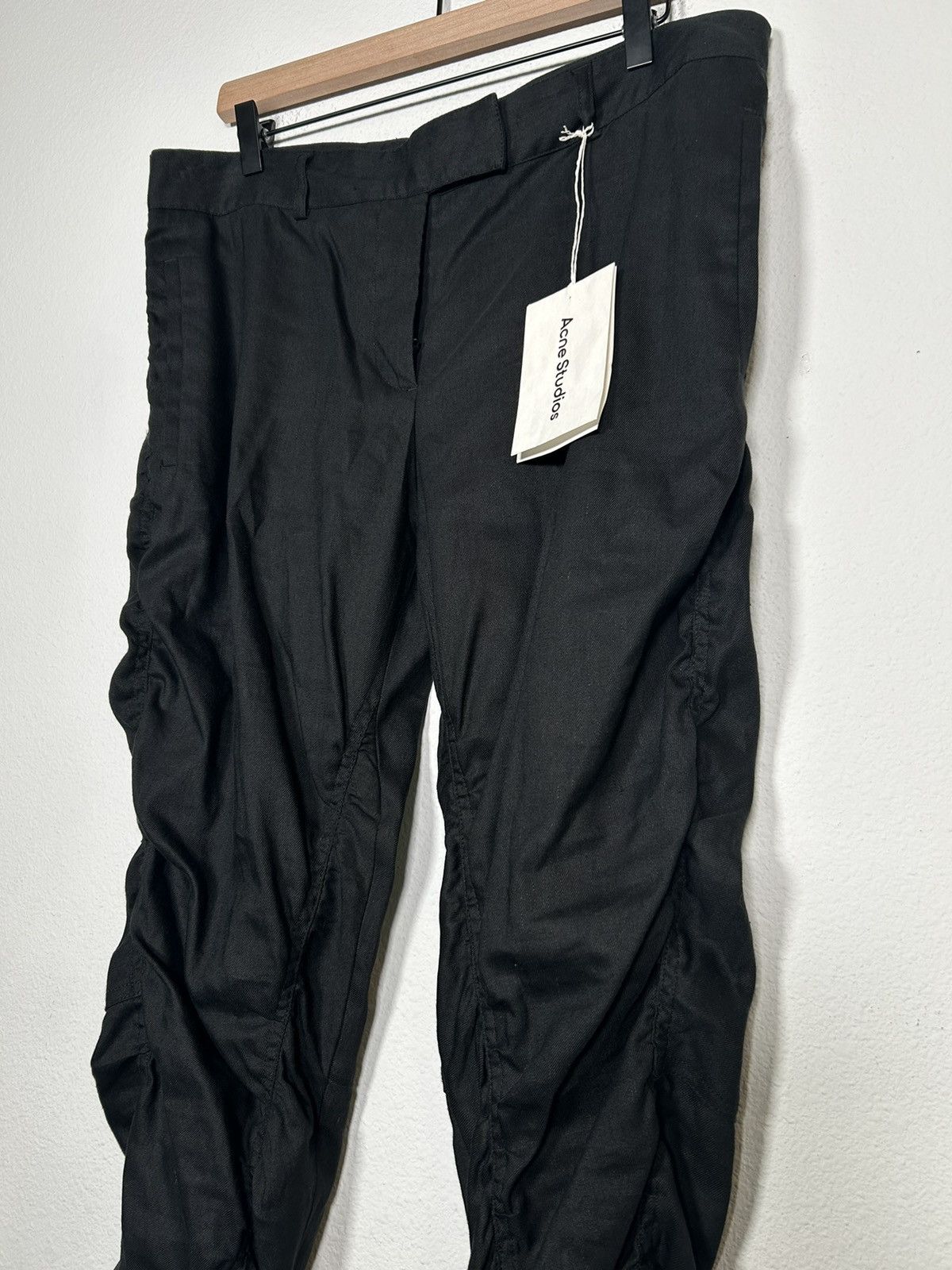 Acne Studios NWT! Ruched Stacked Flared Pants Size US 34 / EU 50 - 2 Thumbnail