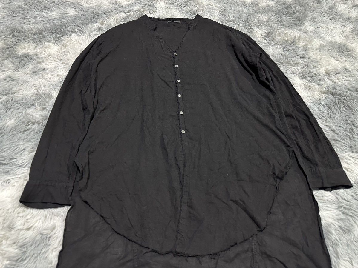 KMRii 🔥Rare Archived Kmrii Linen Shirt Raw Edge Goth Punk Size US XXL / EU 58 / 5 - 22 Thumbnail
