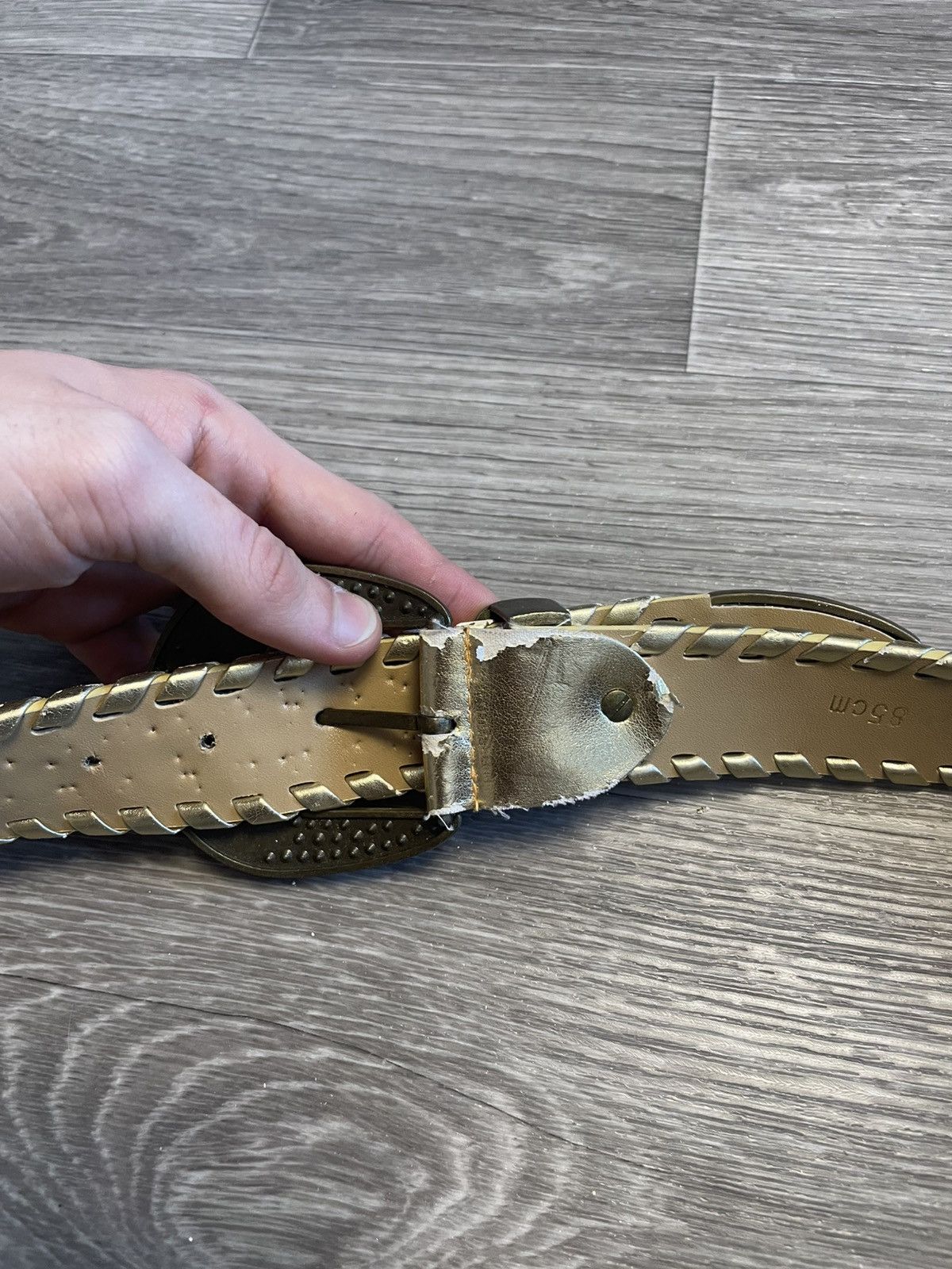 Other Vintage Gold Studded Belt With Stones Y2K Size ONE SIZE - 8 Thumbnail