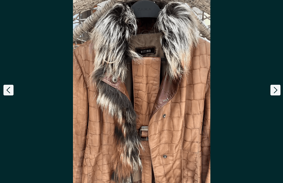 Other Womens leather jacket silver fox fur sz S / it 42 Size S / US 4 / IT 40 - 4 Thumbnail