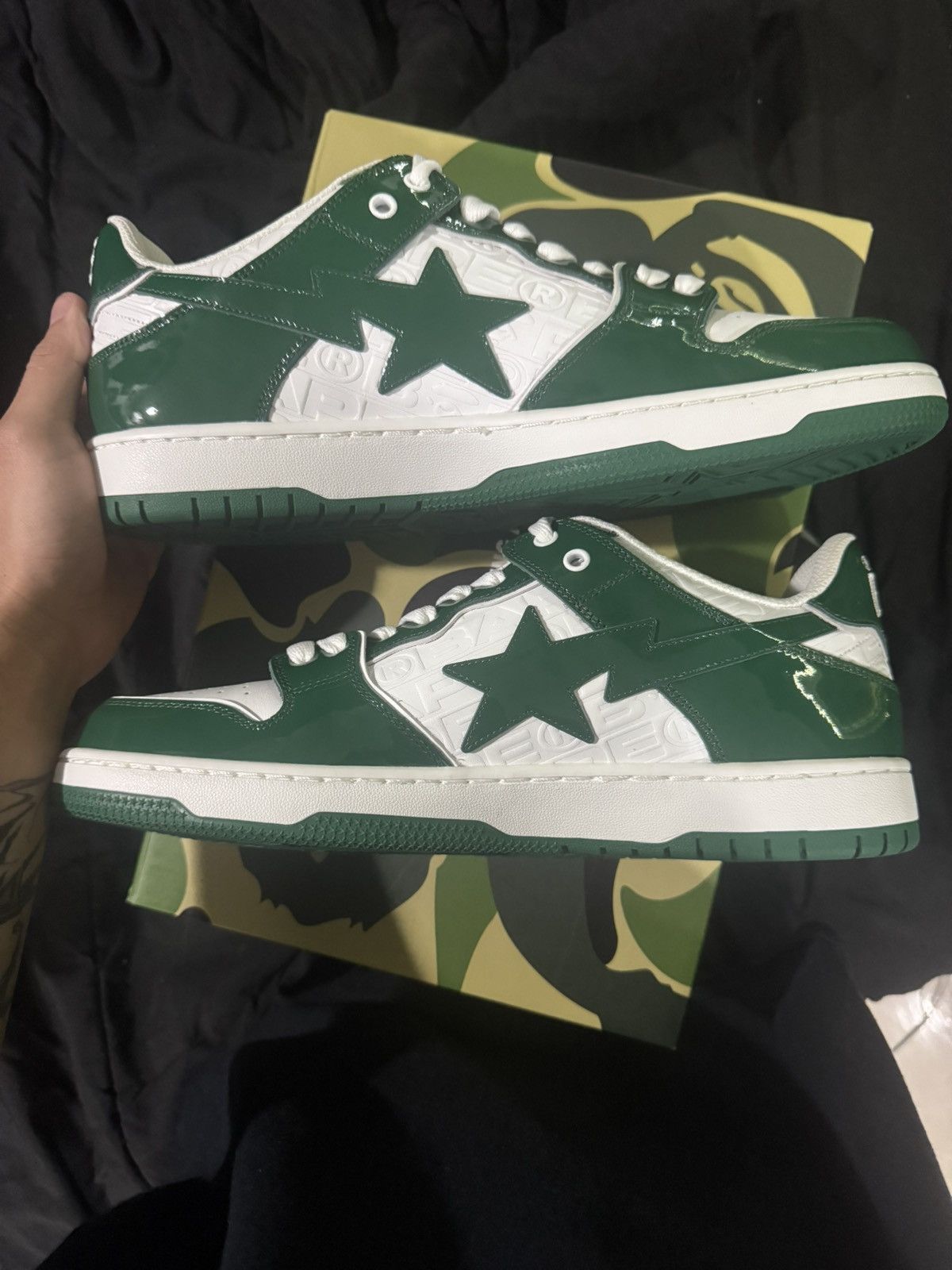 Bape Bape sk8sta green Size US 11 / EU 44 - 4 Thumbnail