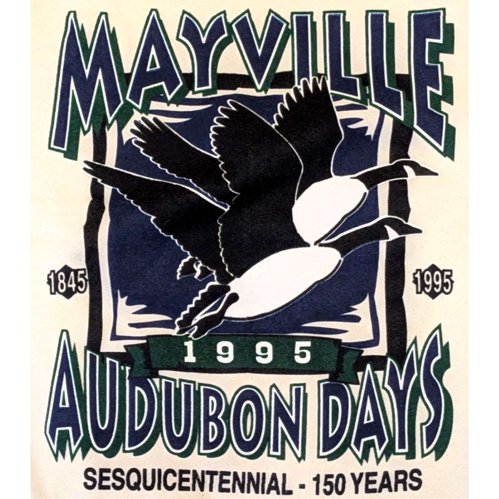 Fruit Of The Loom VINTAGE Fruit of the Loom Sweatshirt L 1995 Audubon Days Mayville Wisconsin Souvenir Yellow Crew Neck Pullover Graphic Print Women’s Size L / US 10 / IT 46 - 3 Thumbnail