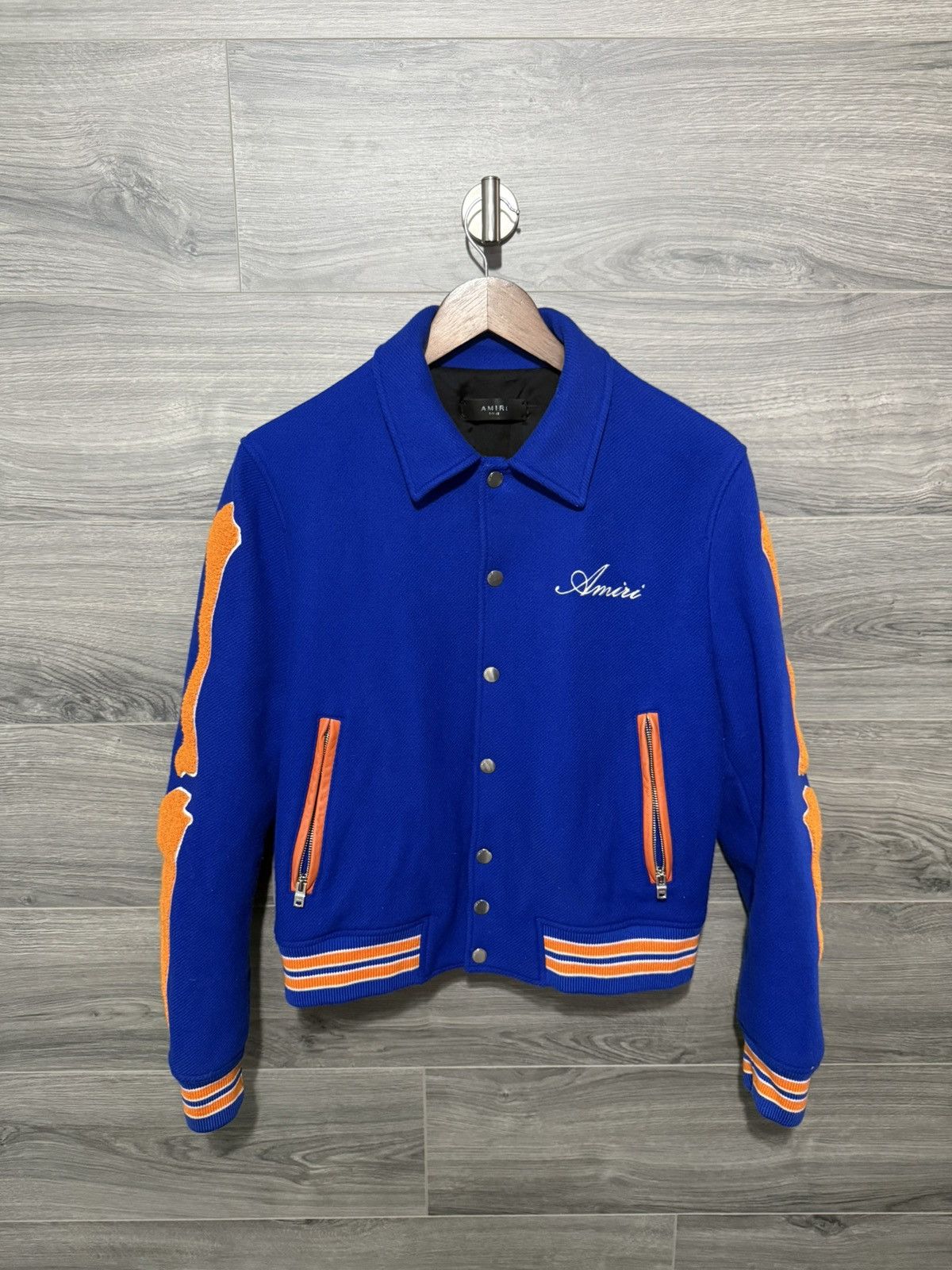 Amiri Amiri Bone Varsity Jacket Size US S / EU 44-46 / 1 - 1 Thumbnail