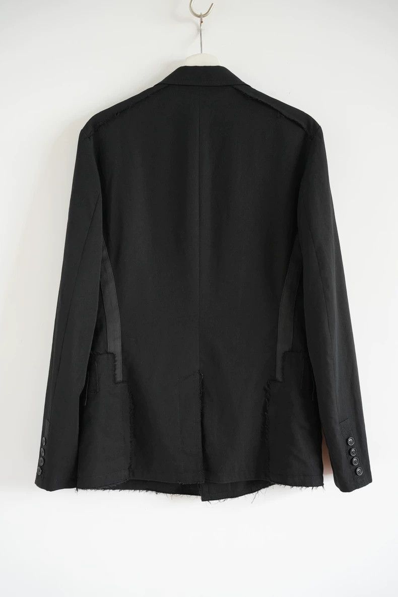 Yohji Yamamoto Yohji Yamamoto size 2 15aw tape-on-raw-edge triple blazer Size 36R - 2 Thumbnail