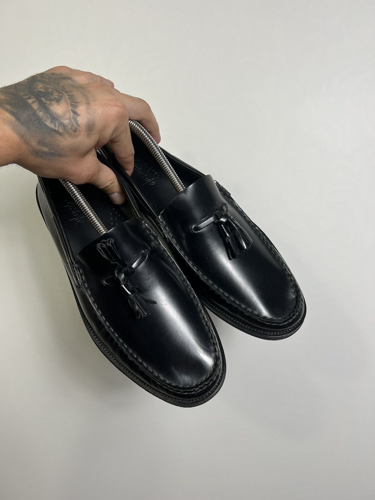 Church's Loake Leather Kiltie Georgetown Loafers Hand Made England Size US 8.5 / EU 41-42 - 9 Thumbnail