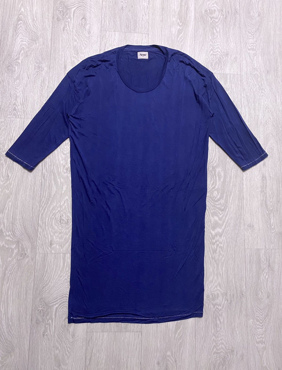 Acne Studios Women Vintage AW09 Acne Studios Babe Lyocell Navy Midi Dress Size M / US 6-8 / IT 42-44 - 7 Thumbnail