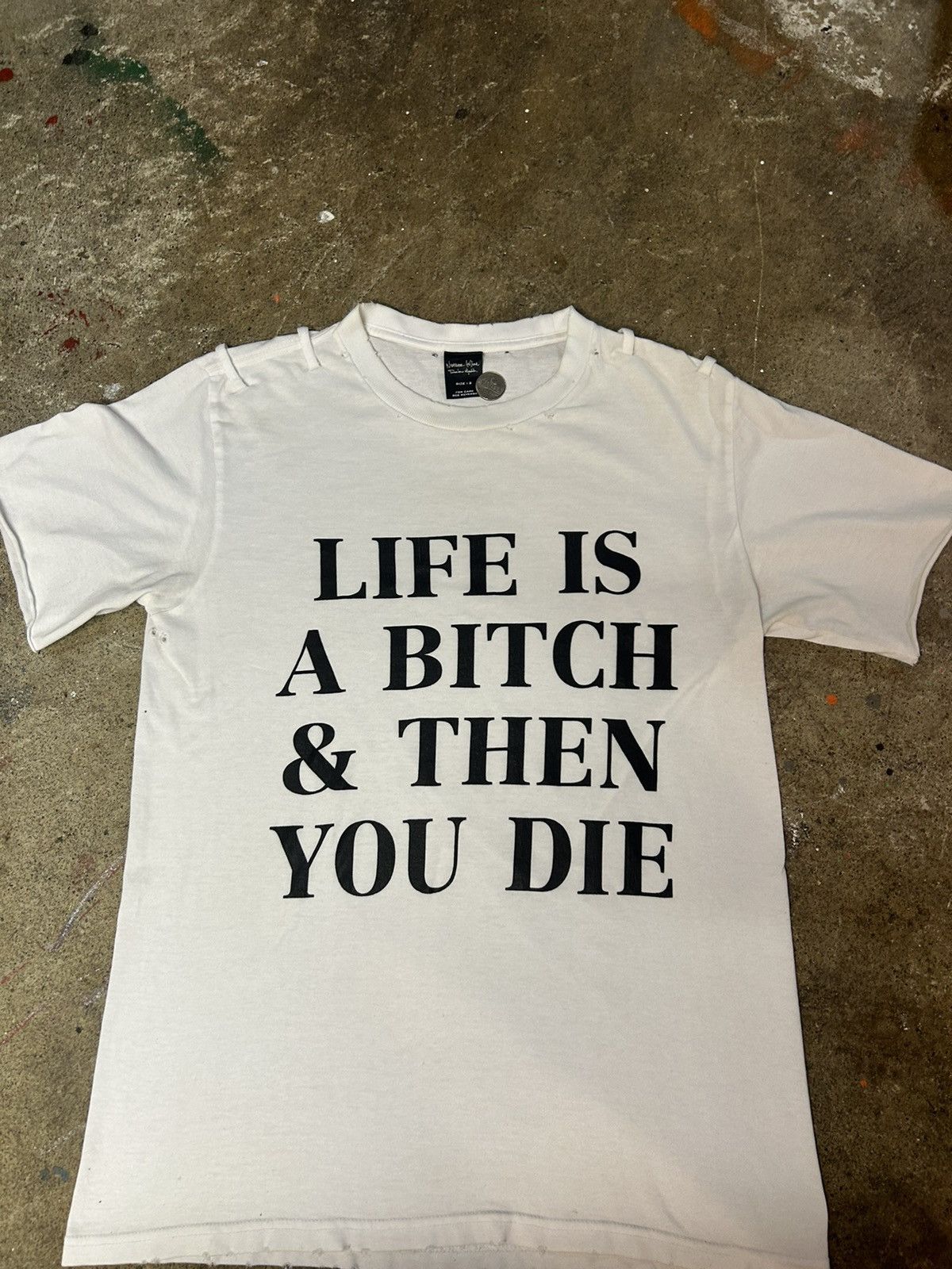 Number (N)ine × Takahiromiyashita The Soloist. Number (N)ine SS 06 “Life’s a Bitch and then you die” Tee Size US M / EU 48-50 / 2 - 2 Thumbnail