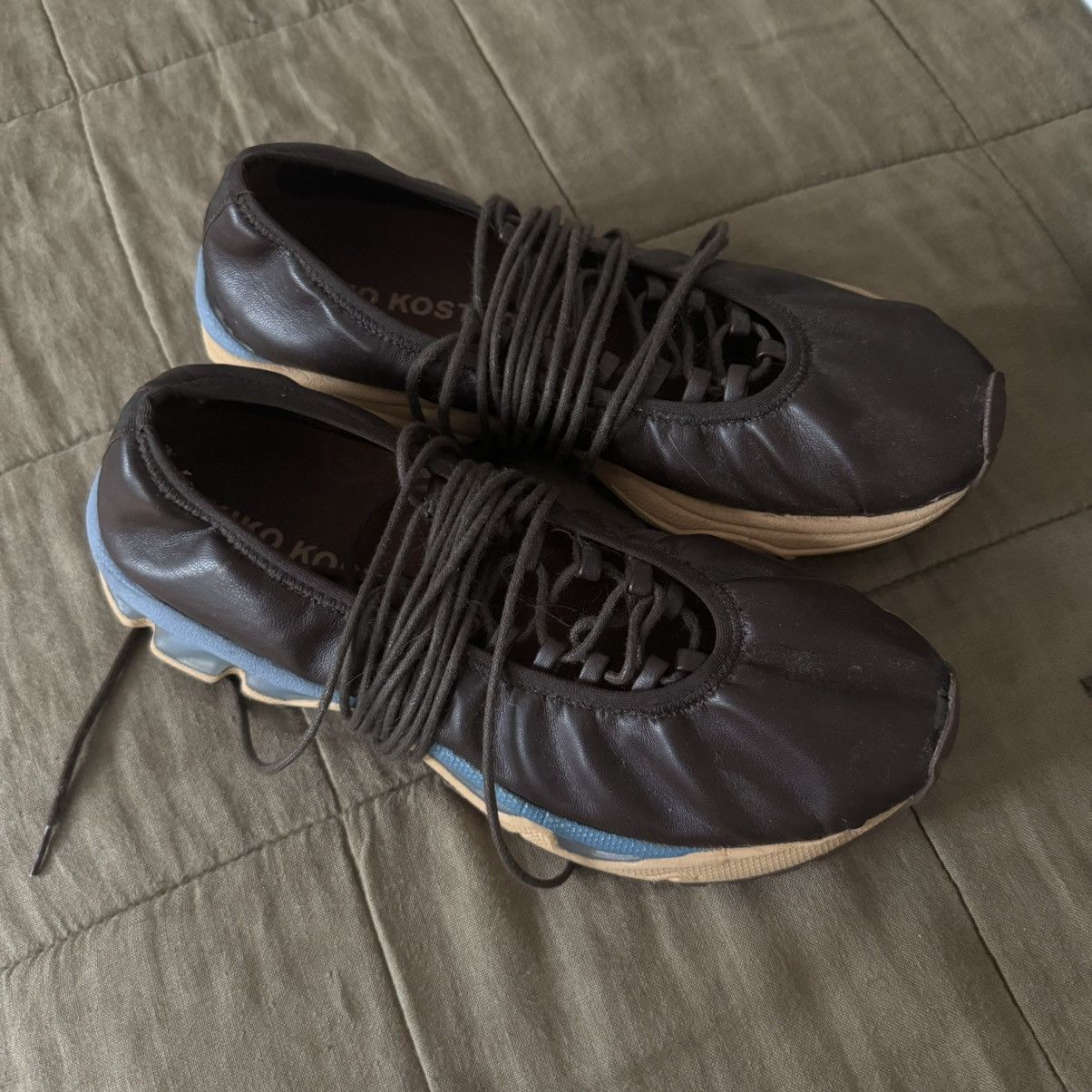 Kiko Kostadinov Kiko Kostadinov Womens Ballet Hybrid Lace Up 'Russet Brown’ Size US 7 / IT 37 - 2 Thumbnail