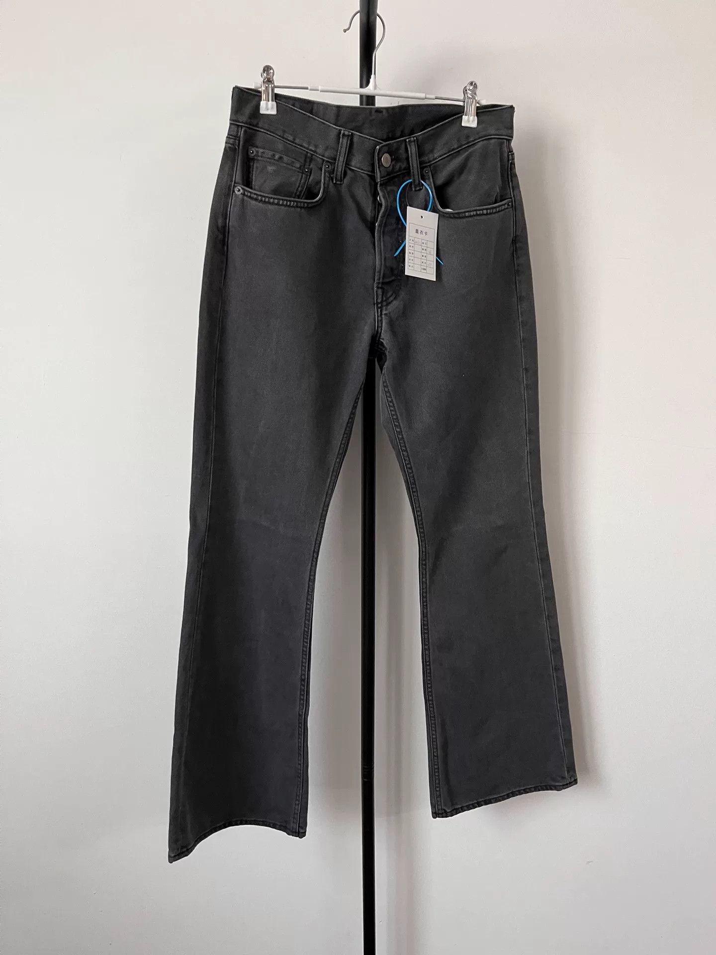 Acne Studios Acne Studios Men's Flared Dark Denim Pants Size US 30 / EU 46 - 1 Thumbnail