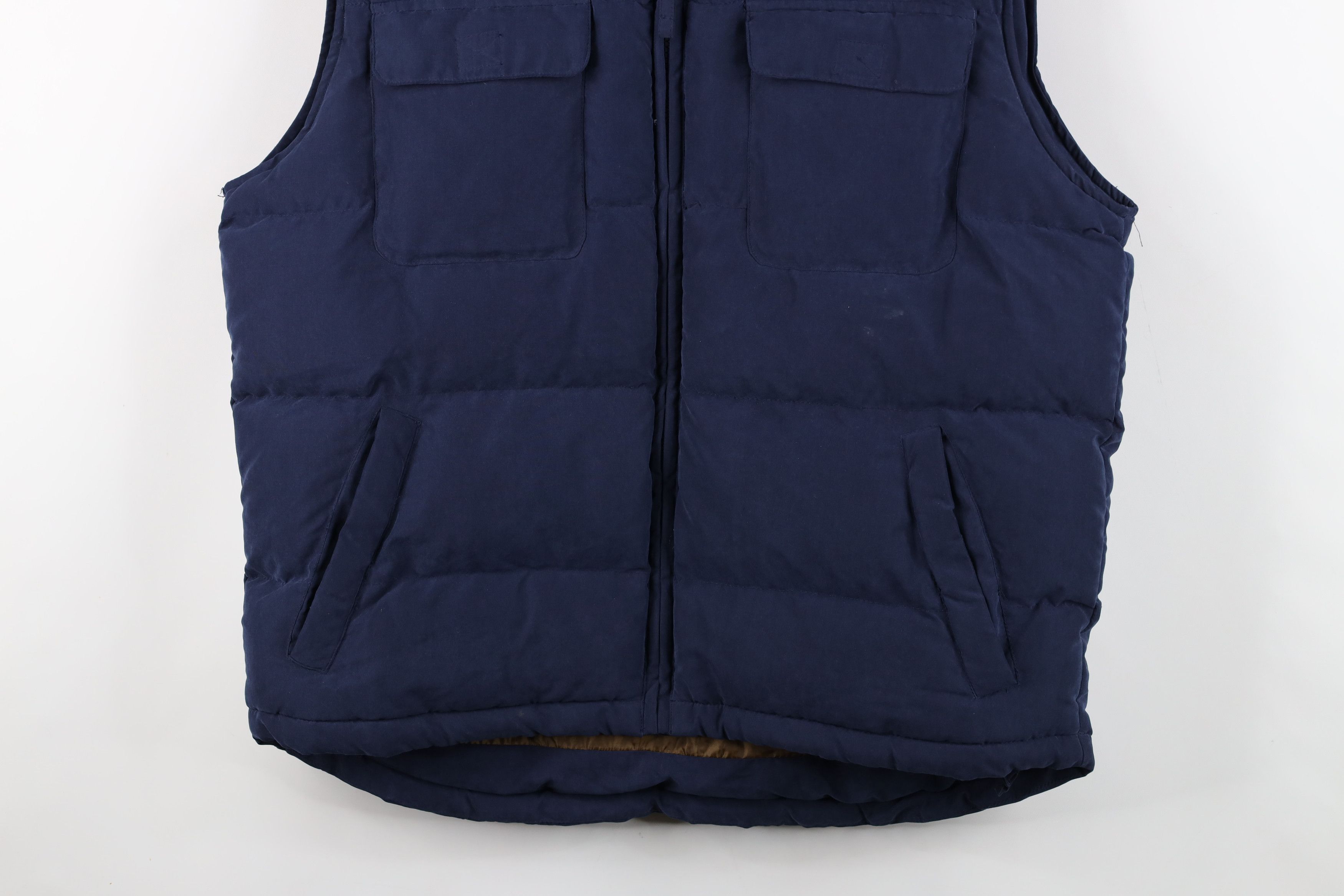Vintage Vintage 90s Streetwear Microfiber Puffer Vest Jacket Blue Size US M / EU 48-50 / 2 - 3 Thumbnail